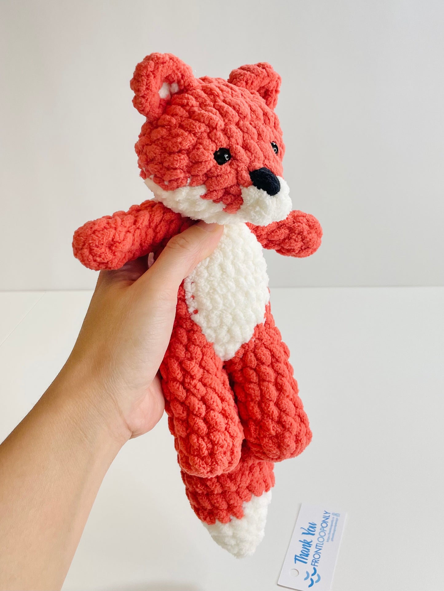 Crocheted Fox Plush | Handmade Woodland Stuffed Animal Toy