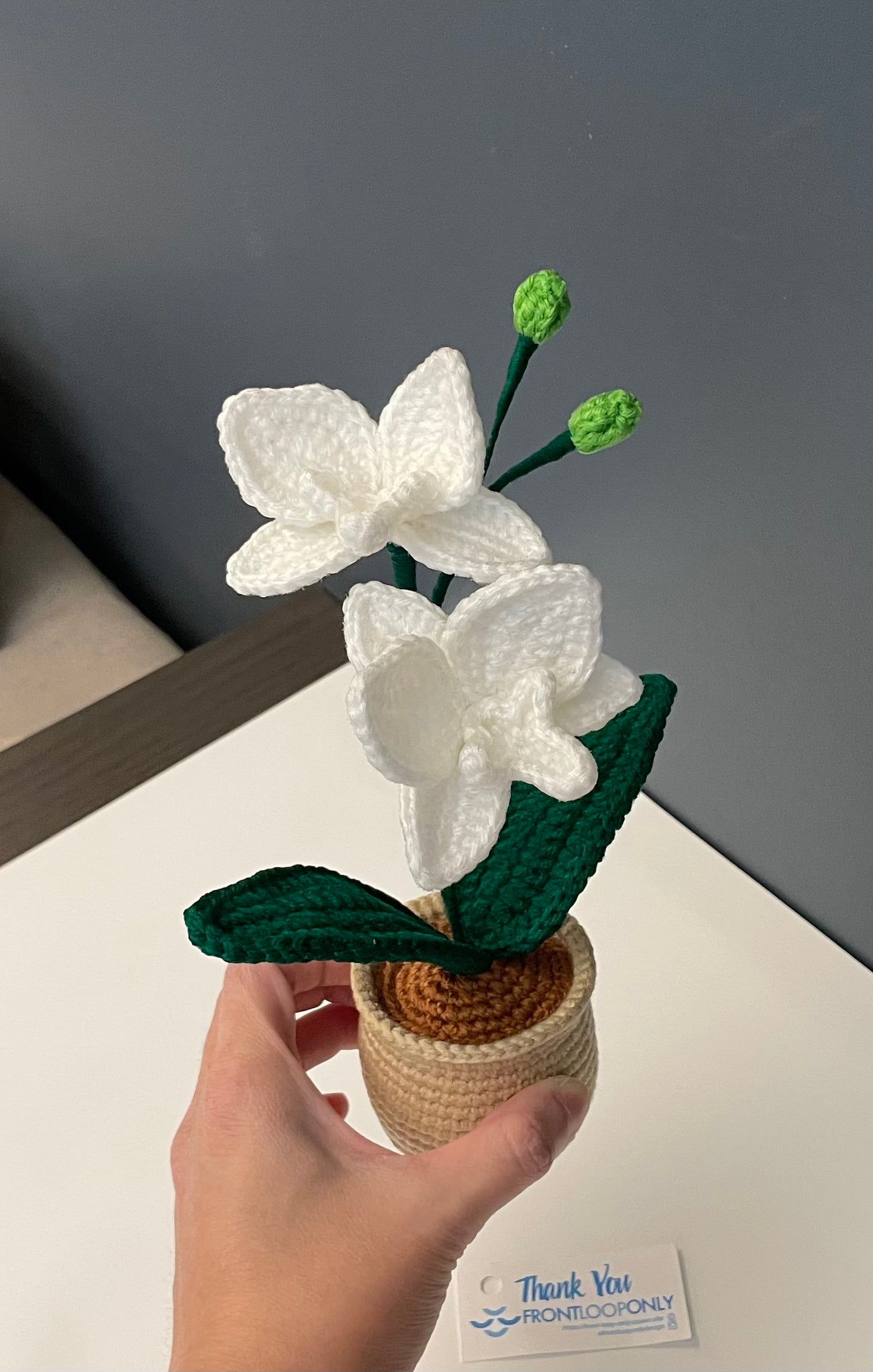Crochet Orchid Pot β Handmade Bloom That Never Fades!