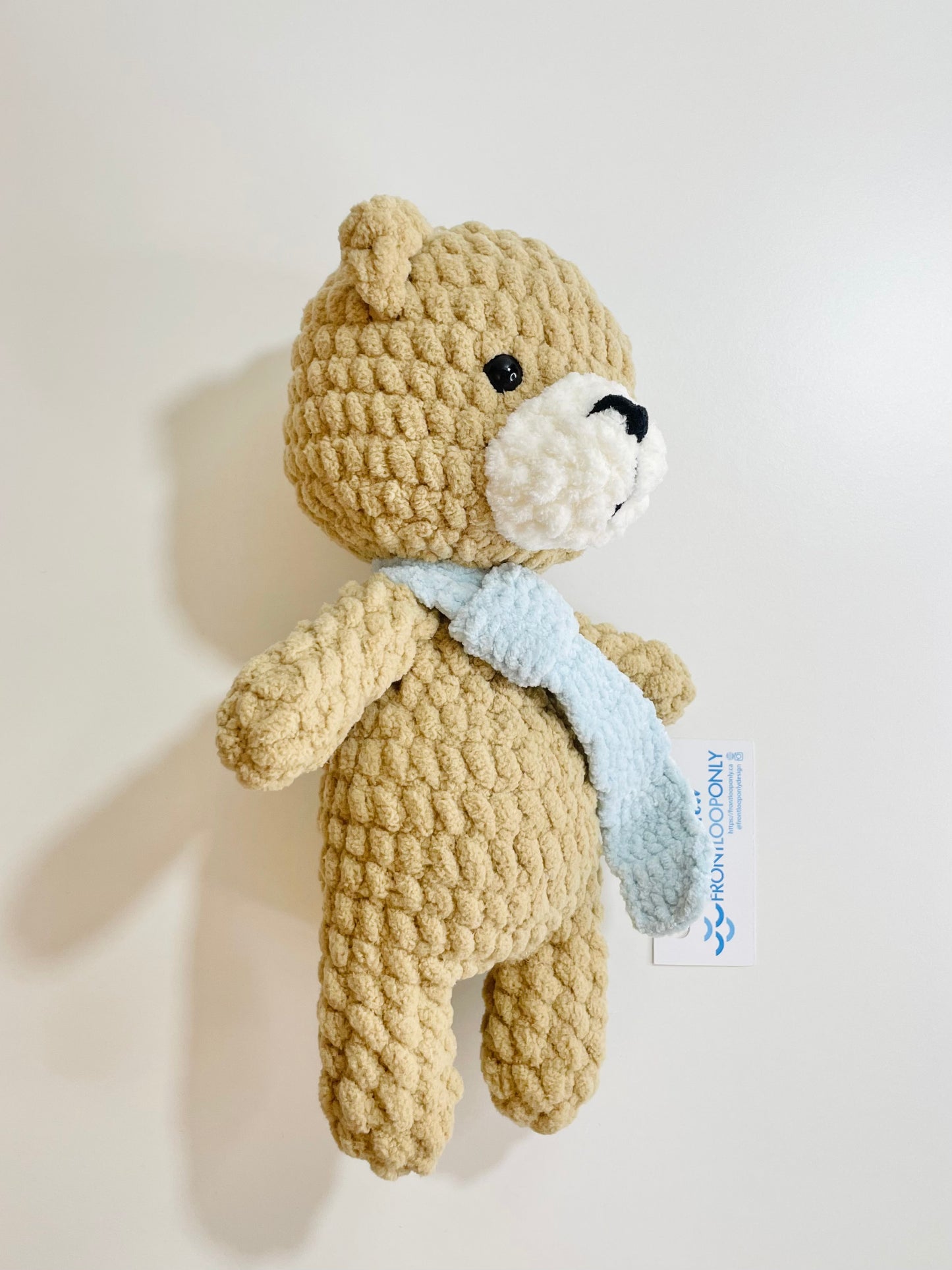 Crochet Snuggly Bear Plush • Handmade Teddy Bear • Stuffed Animal Gift • Nursery Decor • Cozy Plushie