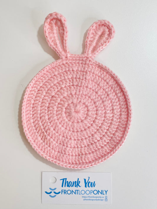 Crochet Animal Coaster, Kawaii Mug Rug, Handmade Cottagecore Home Decor, Coffee Table Gift