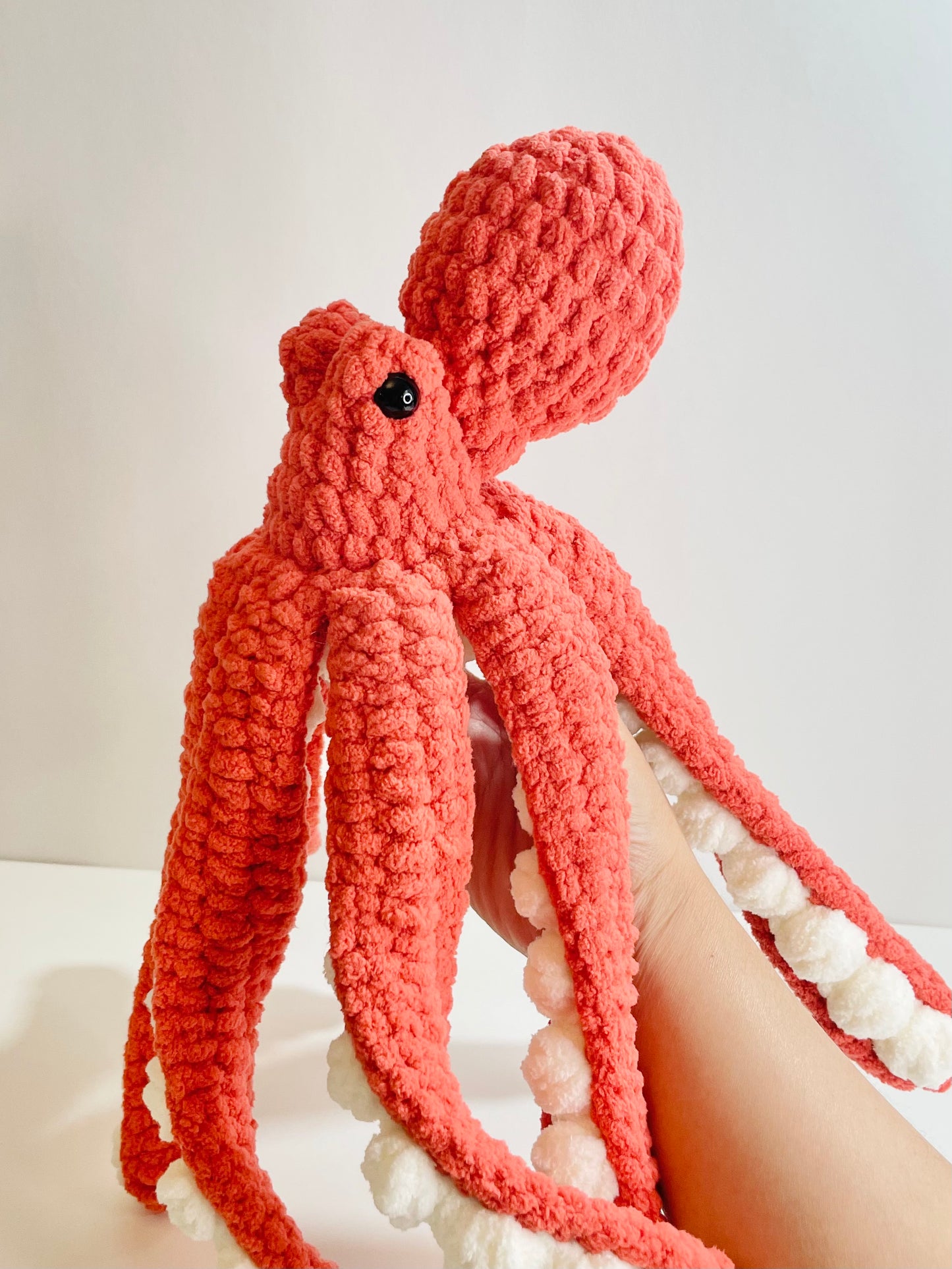 Giant Crochet Octopus Plush | Cuddly Octopus | Handmade Amigurumi Ocean Friend