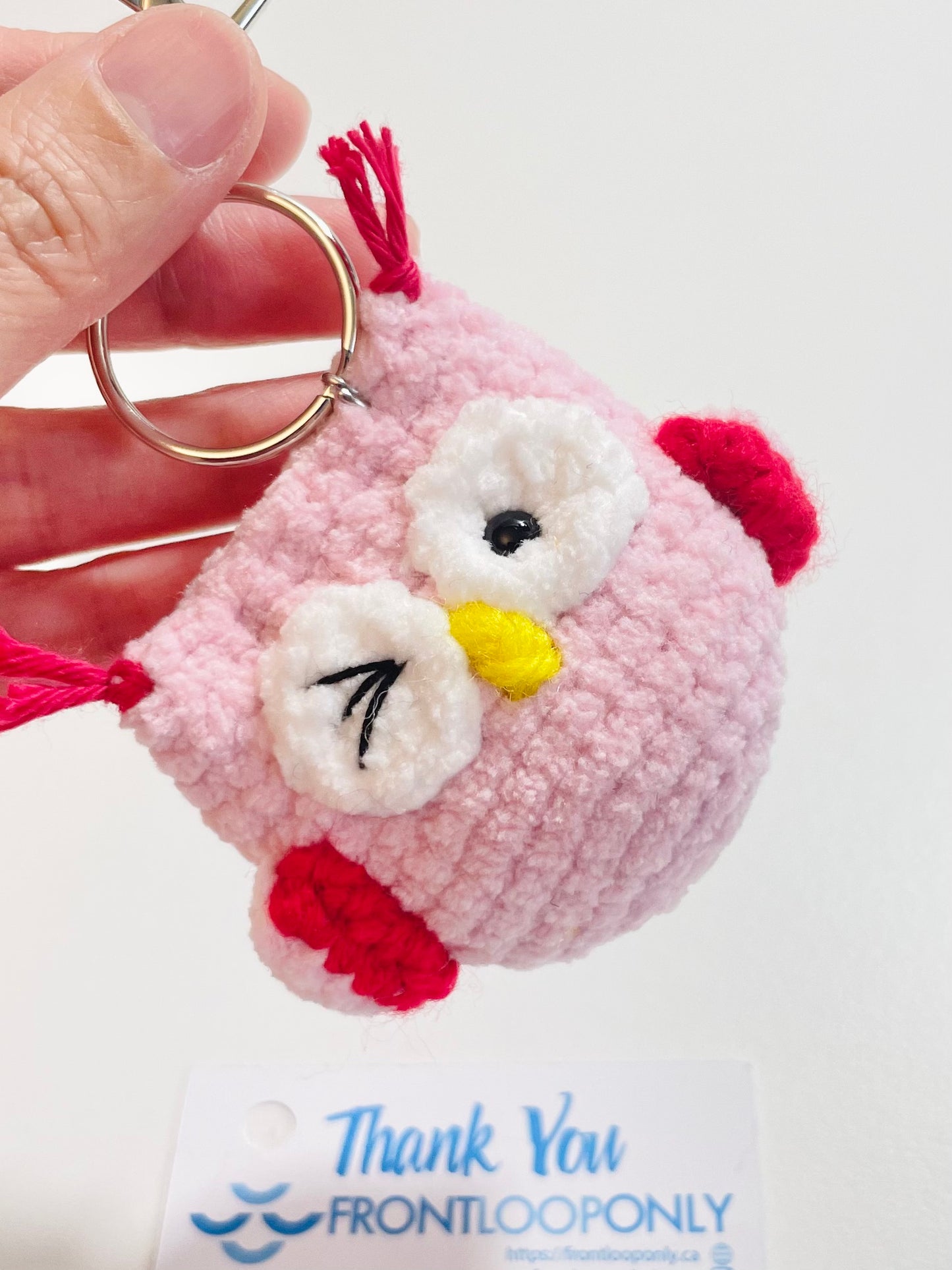 Halloween Crochet Keychain - Handmade Spooky Potion Bottle, Owl, Ghost, Witch Hat, Eyeball Charm