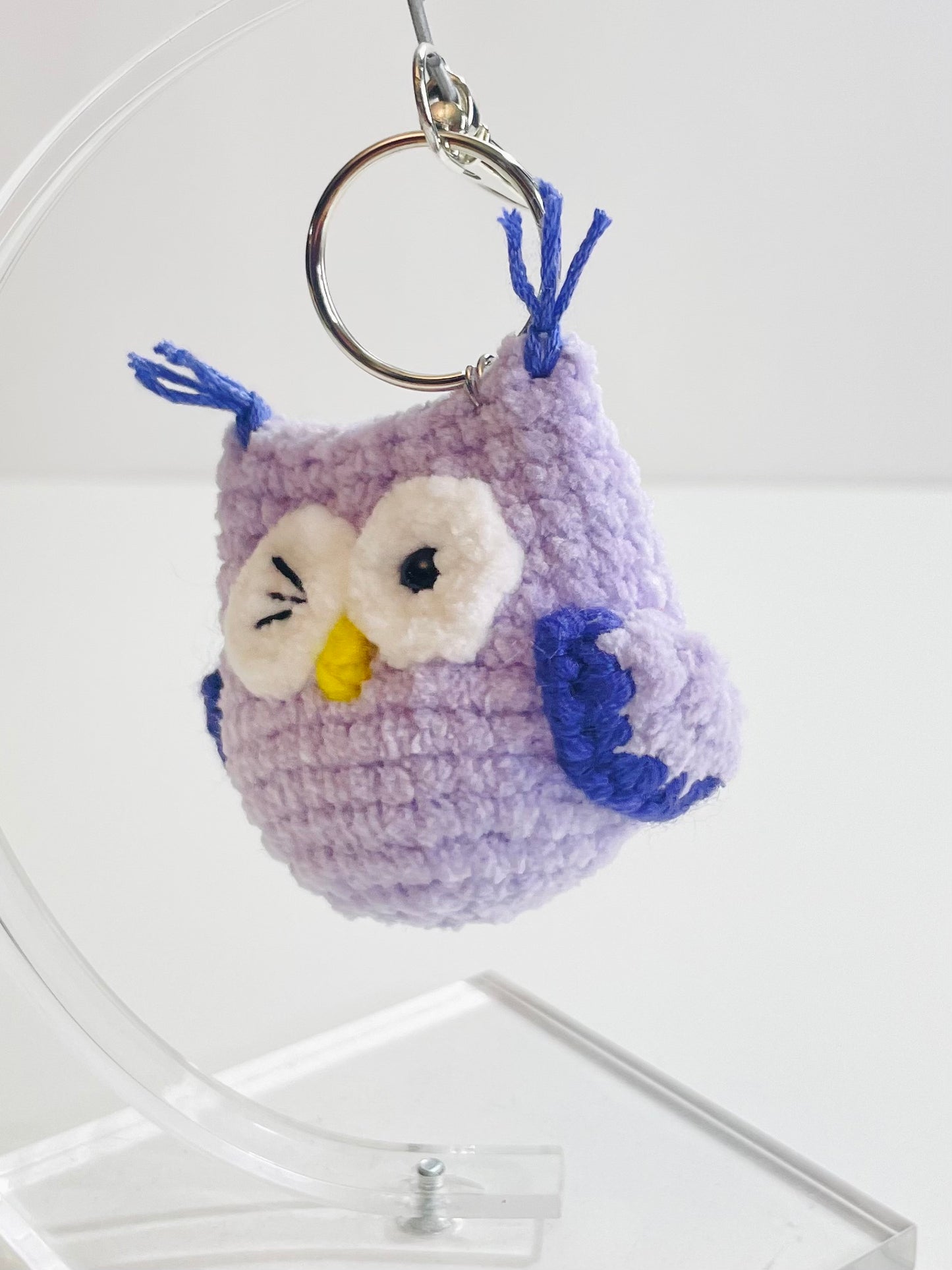 Halloween Crochet Keychain - Handmade Spooky Potion Bottle, Owl, Ghost, Witch Hat, Eyeball Charm