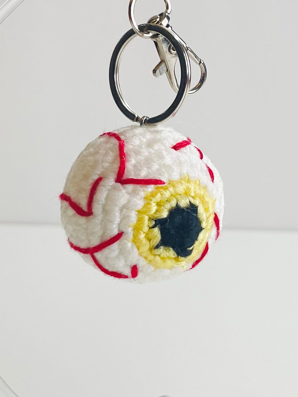 Halloween Crochet Keychain - Handmade Spooky Potion Bottle, Owl, Ghost, Witch Hat, Eyeball Charm