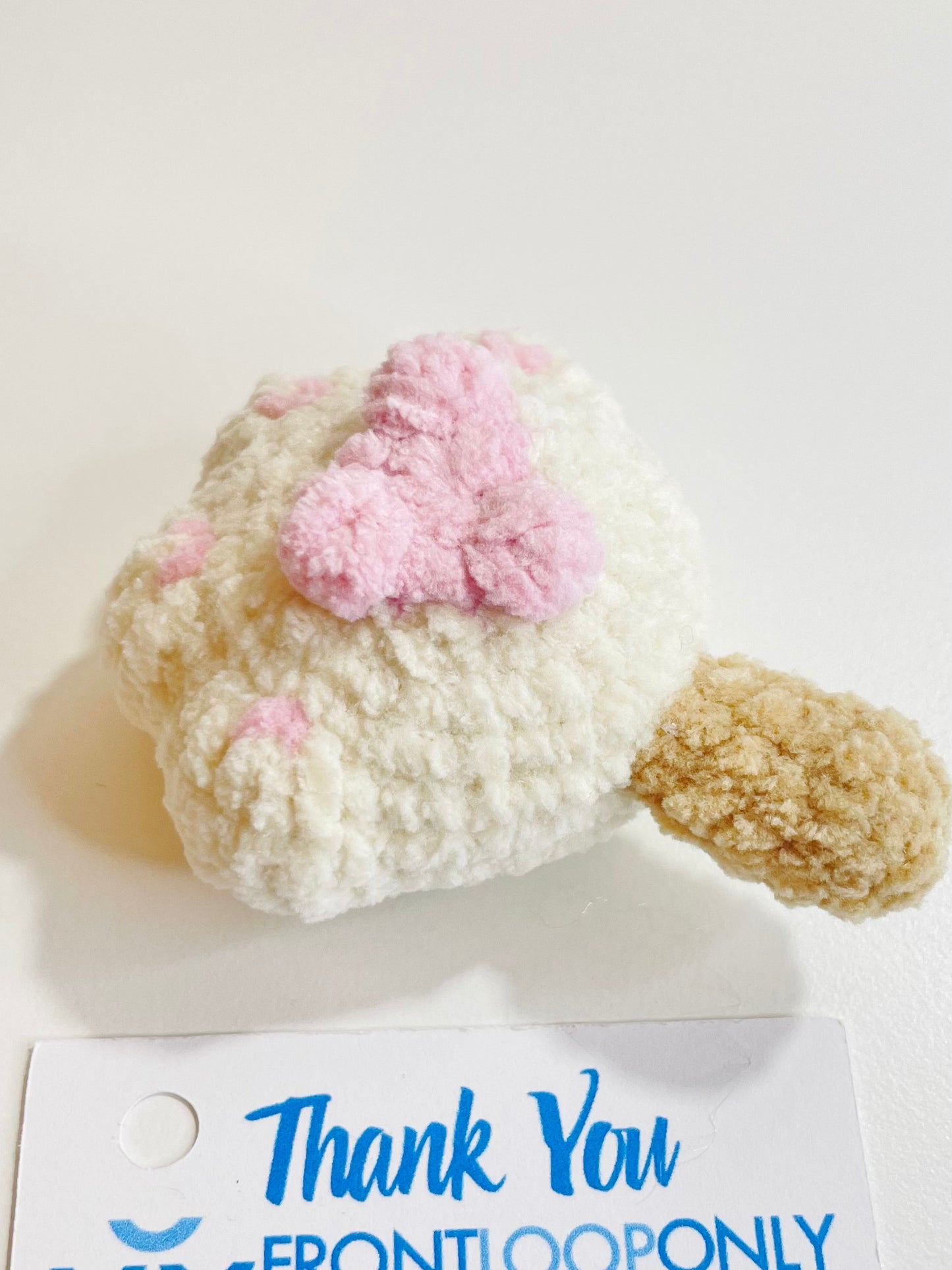 Crochet Worry Paw Plush,  Handmade Pocket Stress Relief Toy, Emotional Support Gift