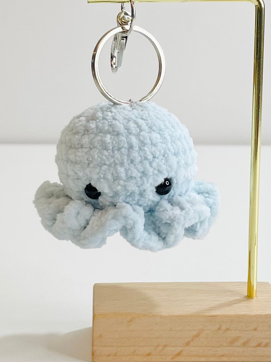 Crochet Octopus Keychain – Handmade Amigurumi Plush Bag Charm