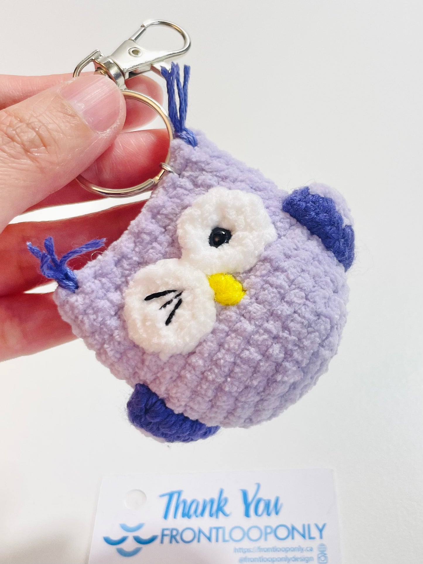 Halloween Crochet Keychain - Handmade Spooky Potion Bottle, Owl, Ghost, Witch Hat, Eyeball Charm