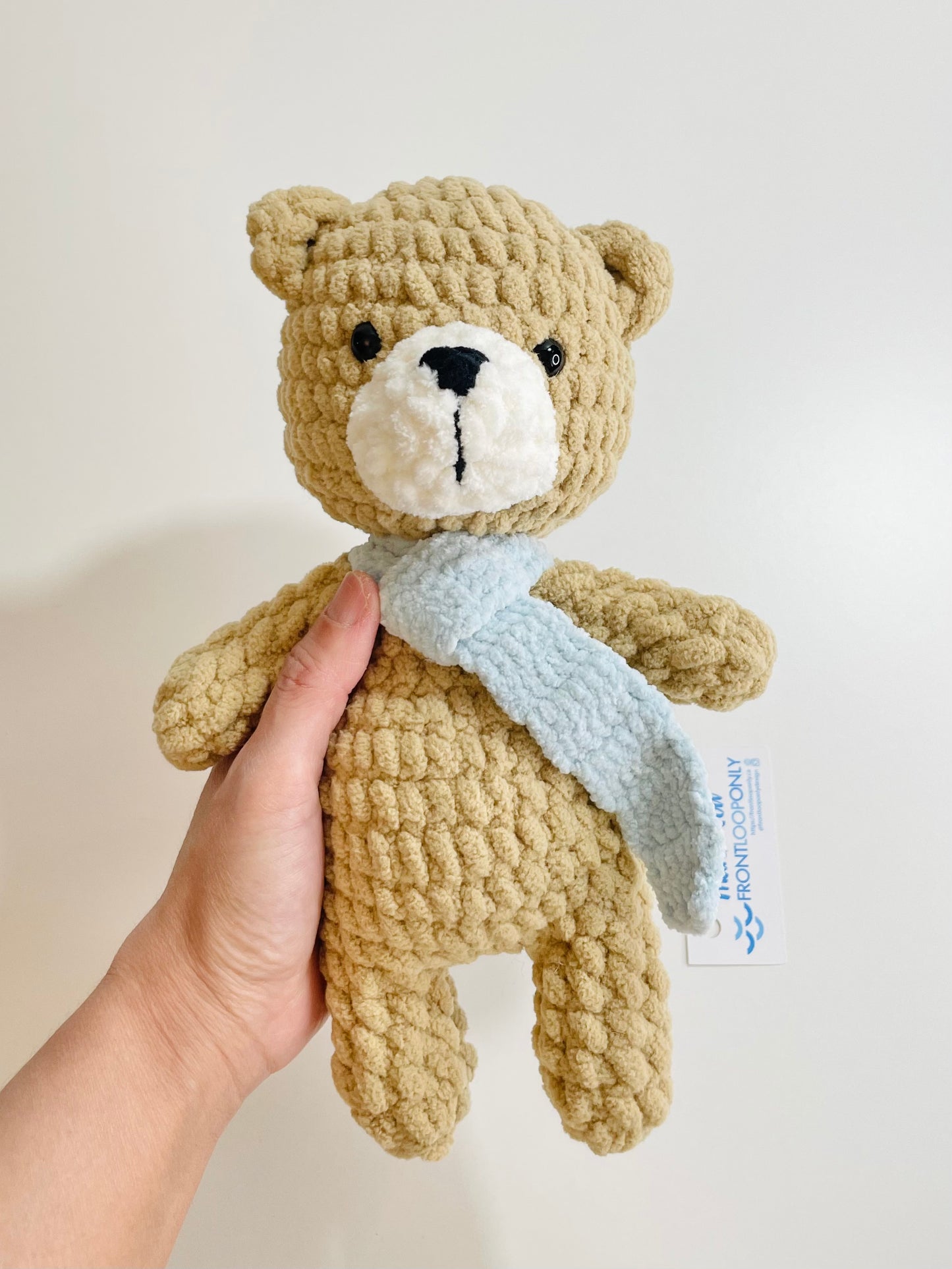 Crochet Snuggly Bear Plush • Handmade Teddy Bear • Stuffed Animal Gift • Nursery Decor • Cozy Plushie