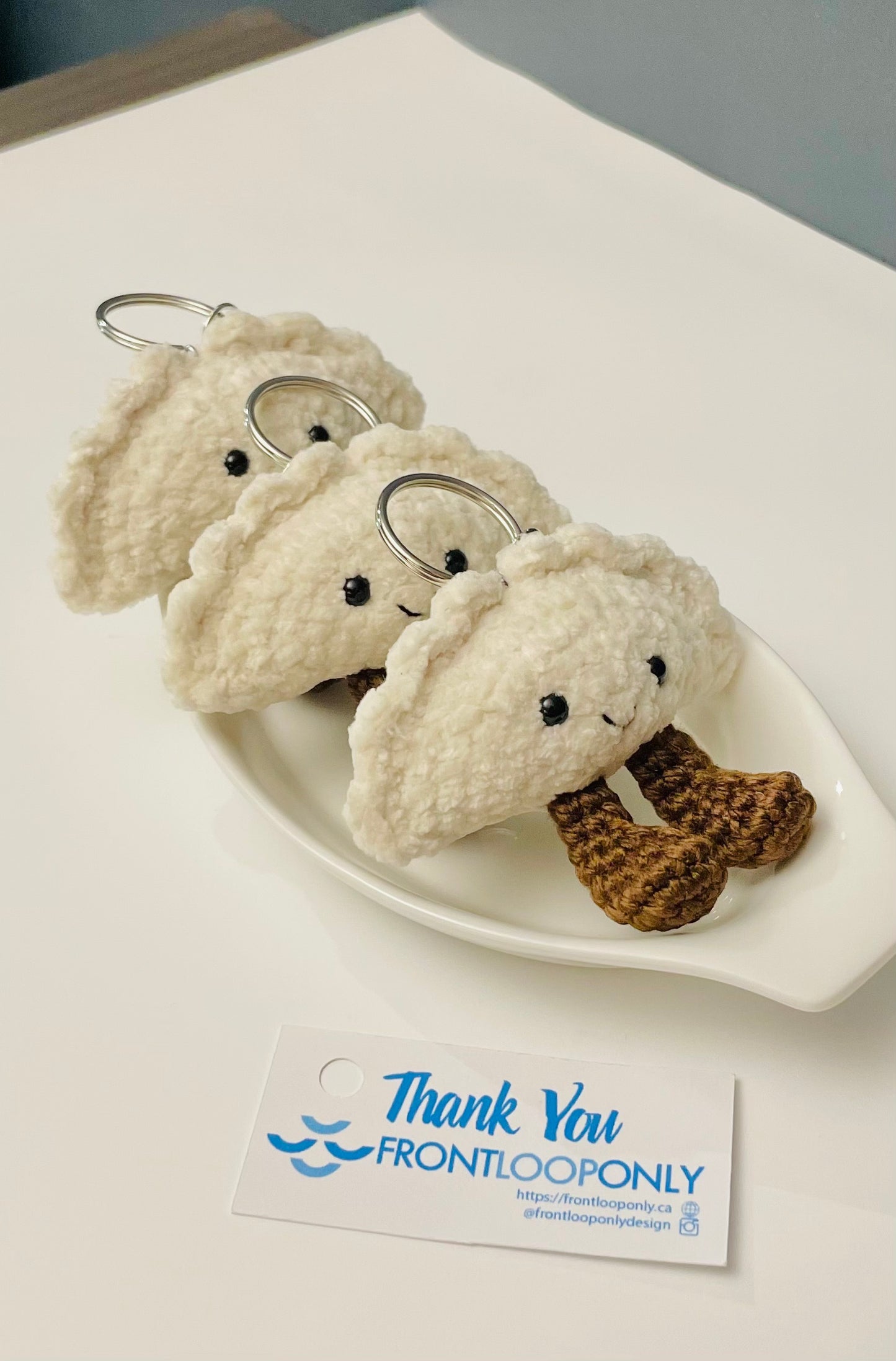 Crochet Dumpling or  Sushi or Onigiri – Adorable Foodie Keychain