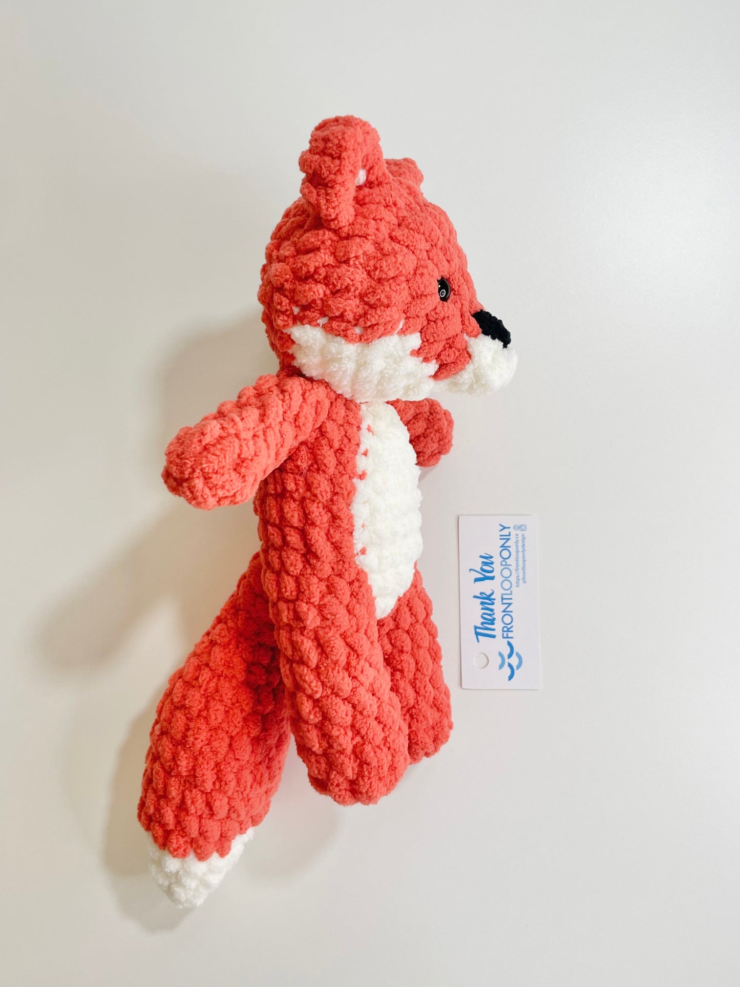 Crocheted Fox Plush | Handmade Woodland Stuffed Animal Toy