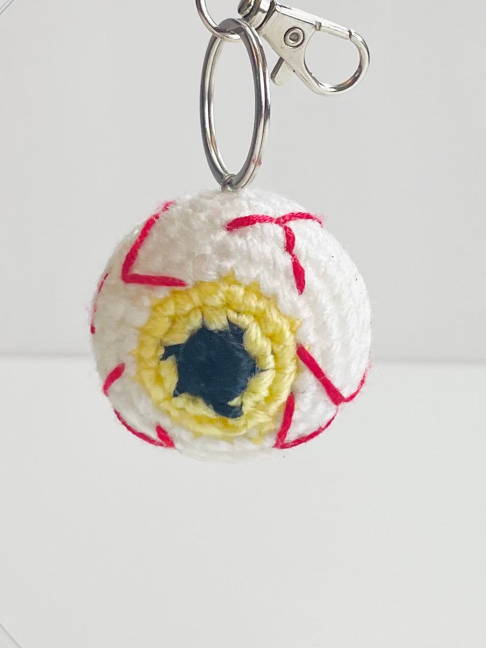 Halloween Crochet Keychain - Handmade Spooky Potion Bottle, Owl, Ghost, Witch Hat, Eyeball Charm