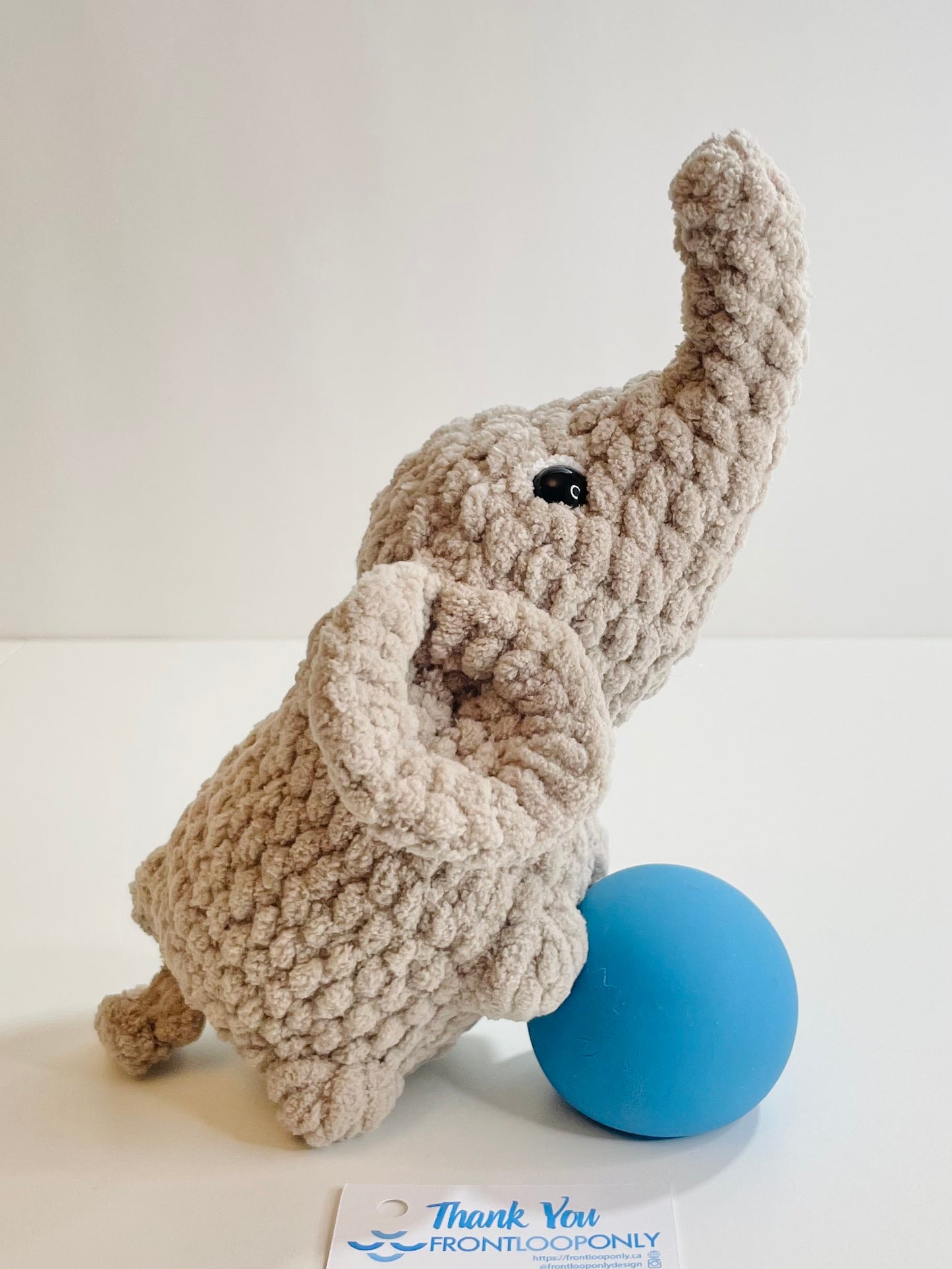 Crochet Elephant Plush Toy | Amigurumi Stuffed Animal, Handmade Cuddly Companion