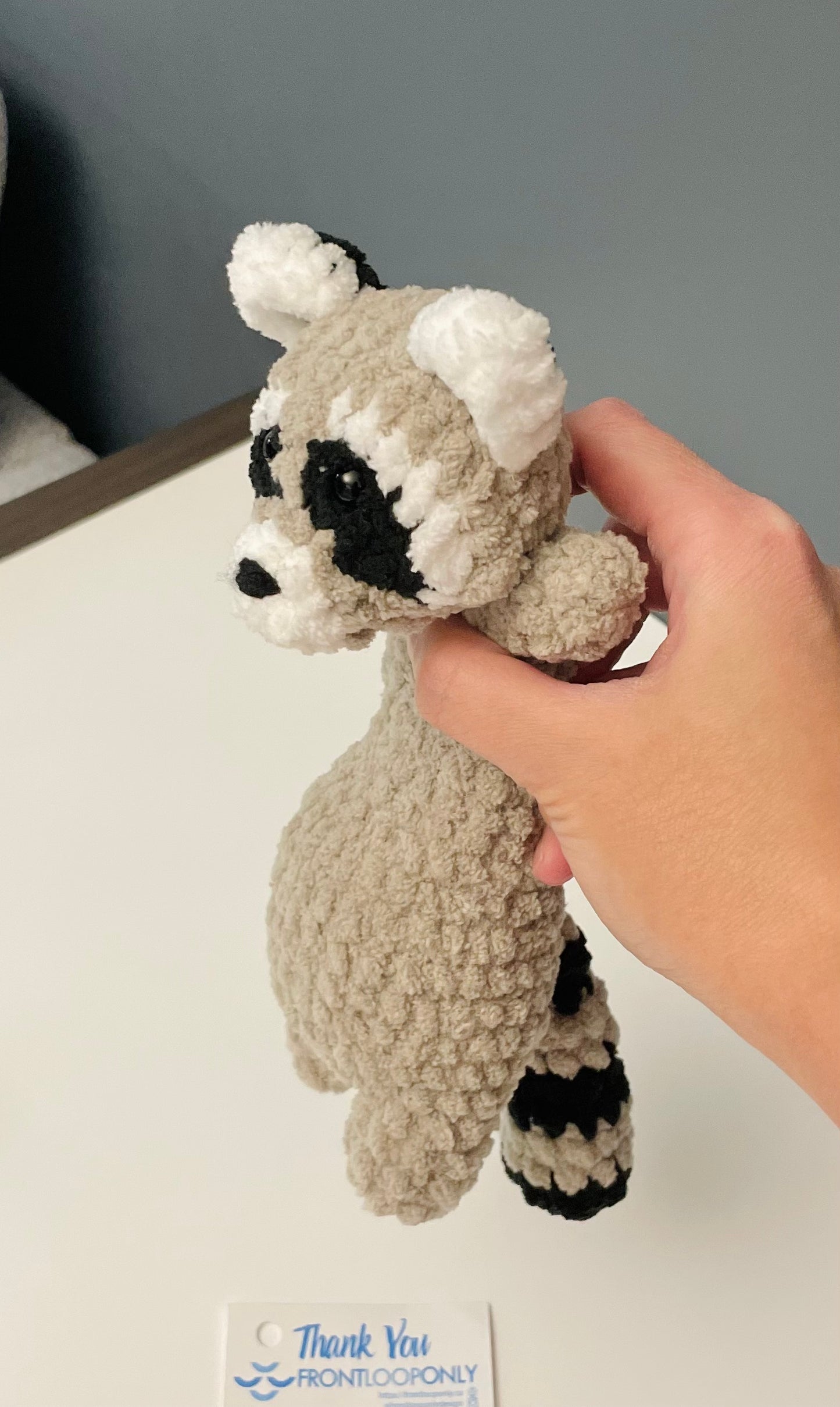 Raccoon Plush – Handmade Crochet Raccoon Amigurumi