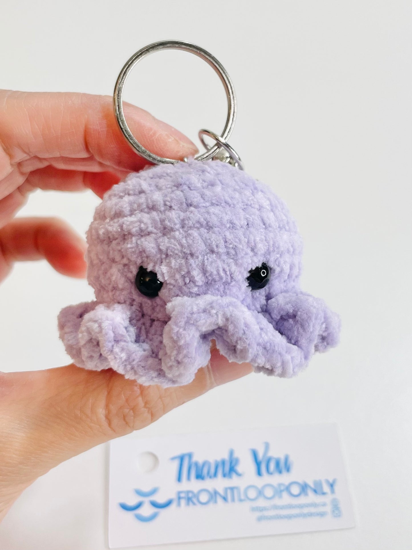 Crochet Octopus Keychain – Handmade Amigurumi Plush Bag Charm