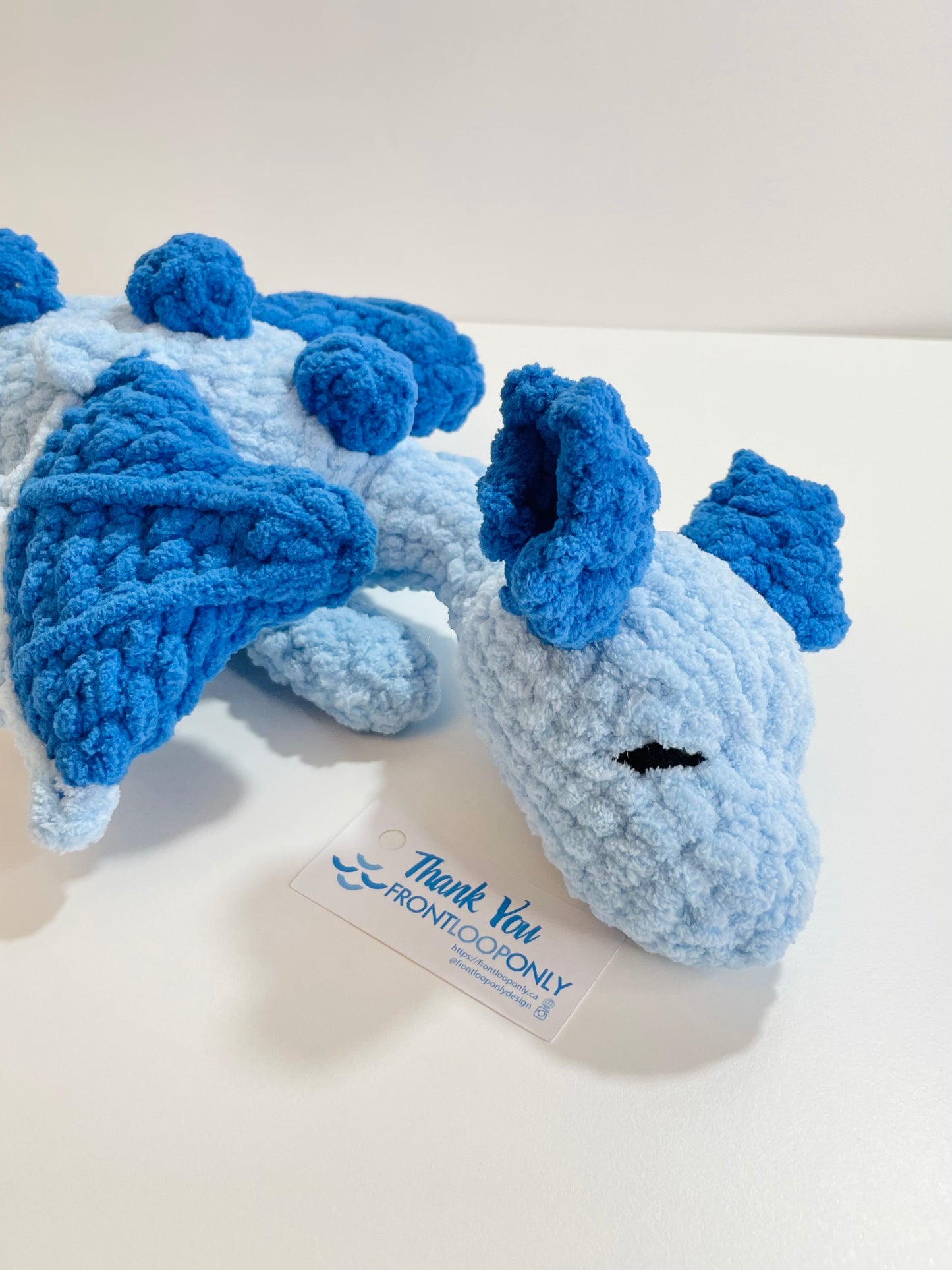Crochet Snuggle Dragon Plush – Handmade Amigurumi Plushie, Soft Cuddly Gift, Kawaii Dragon Toy