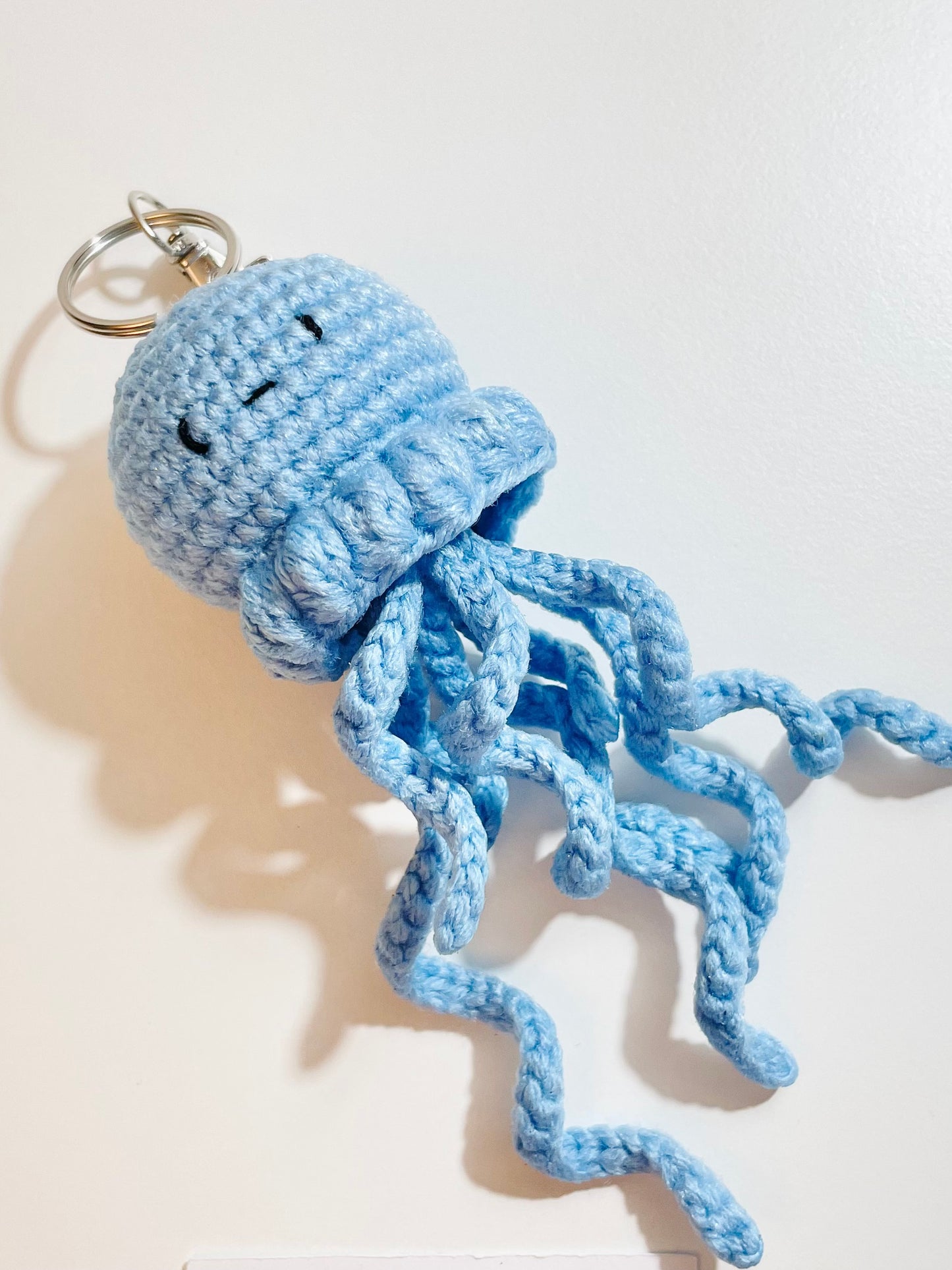 Crochet Octopus Keychain, Handmade Amigurumi Sea Animal, Ocean Accessory, Kawaii Bag Charm
