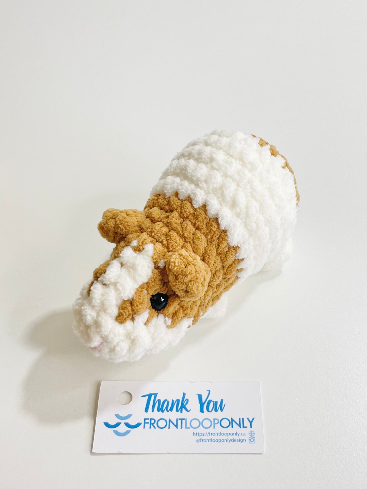 Crochet Guinea Pig Plush, Handmade Amigurumi,  Kawaii Animal Plush