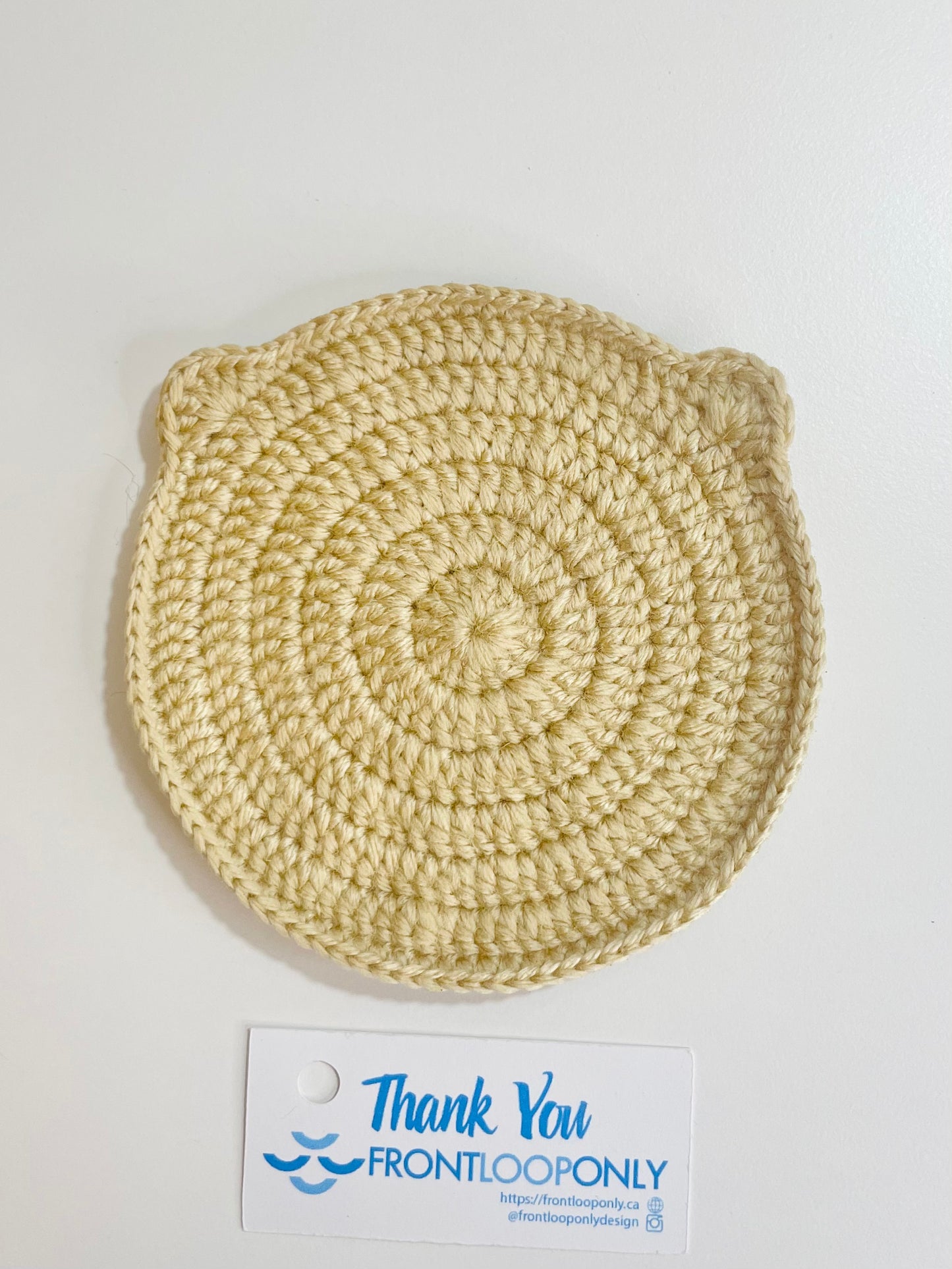 Crochet Animal Coaster, Kawaii Mug Rug, Handmade Cottagecore Home Decor, Coffee Table Gift