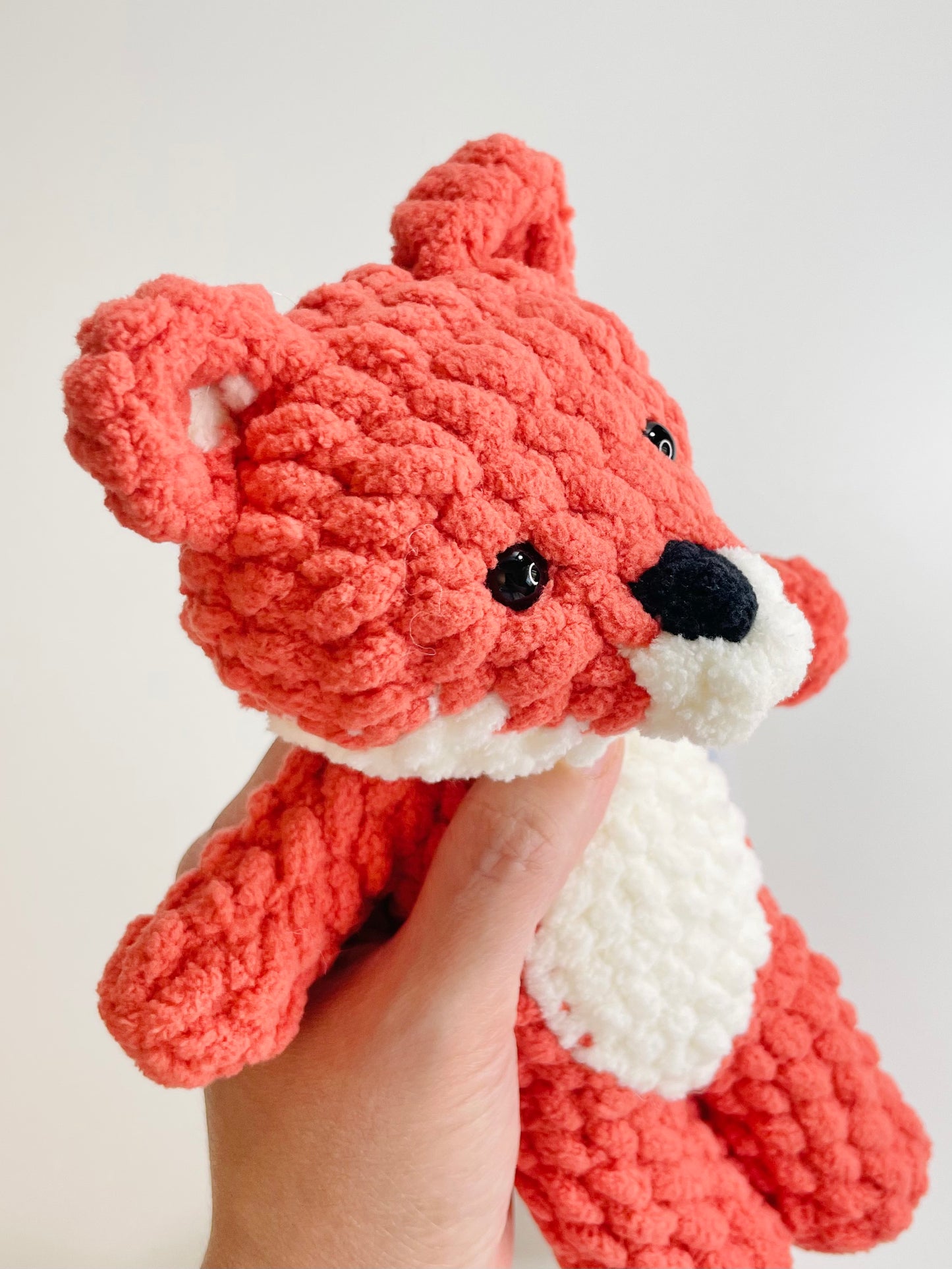 Crocheted Fox Plush | Handmade Woodland Stuffed Animal Toy