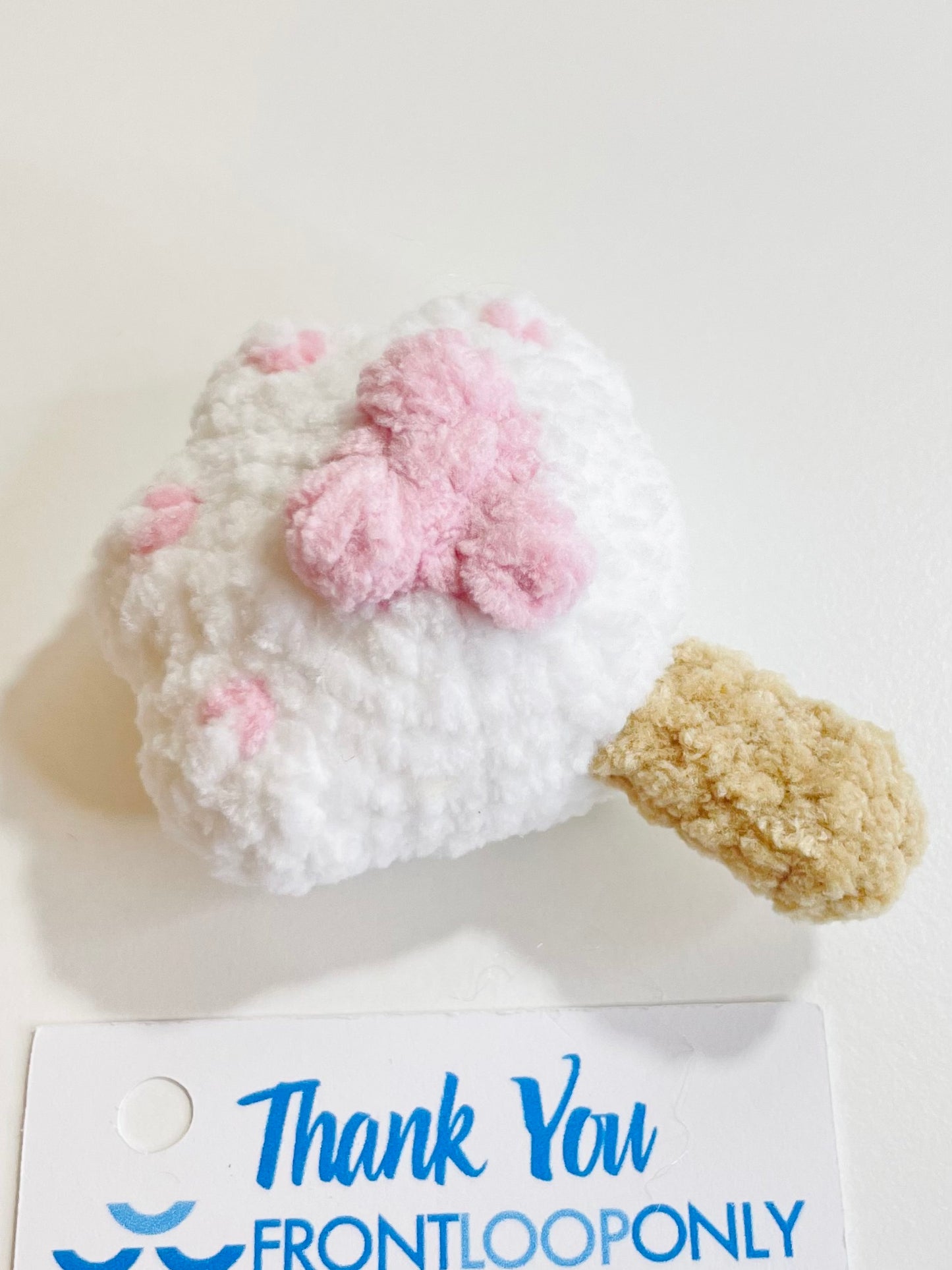 Crochet Worry Paw Plush,  Handmade Pocket Stress Relief Toy, Emotional Support Gift