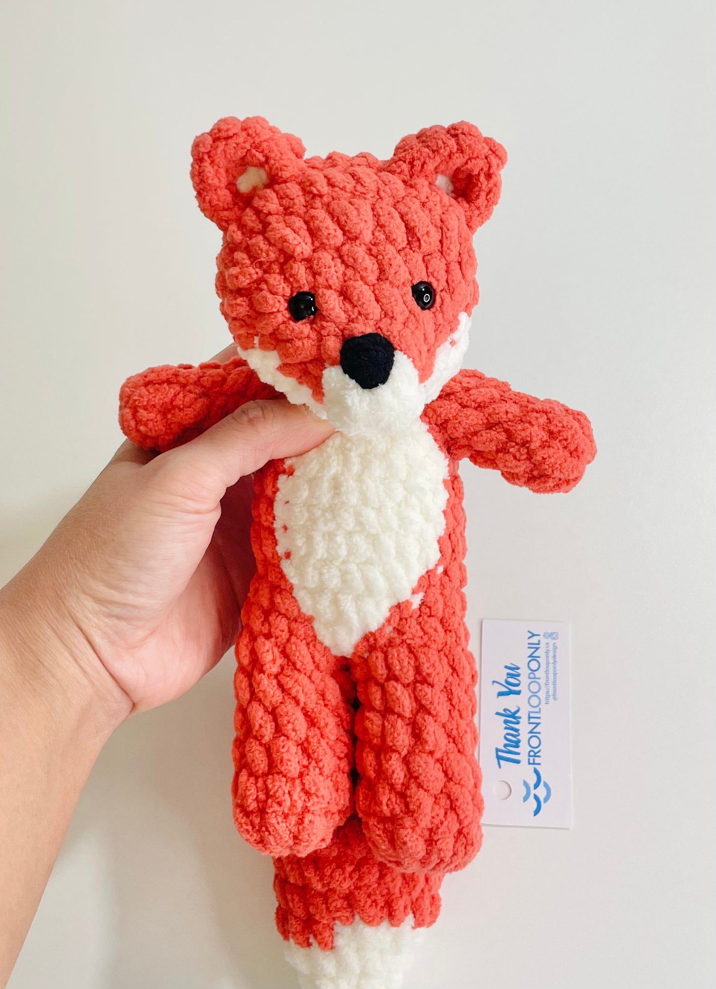 Crocheted Fox Plush | Handmade Woodland Stuffed Animal Toy