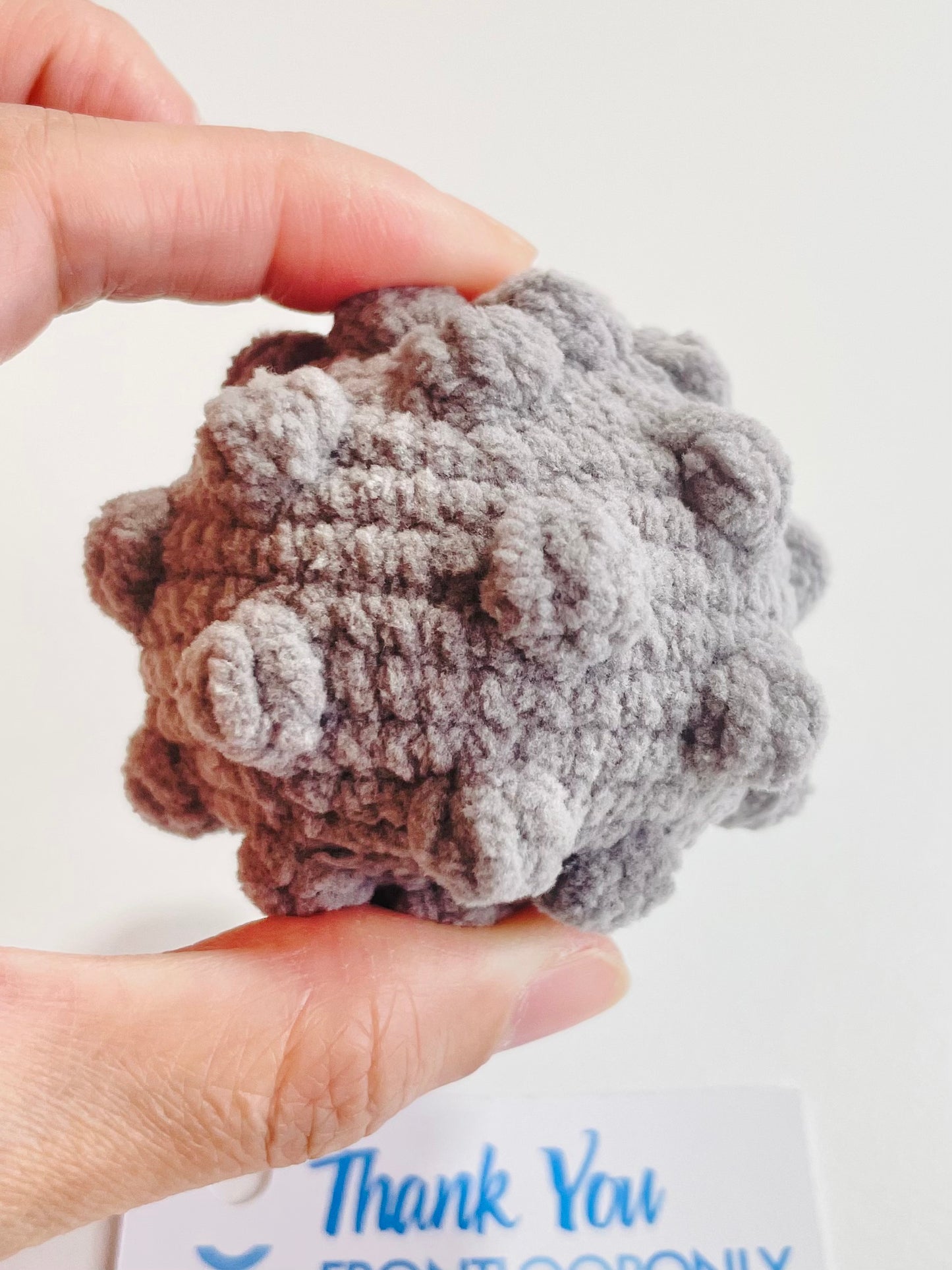 Crochet Worry Moon Plush | Handmade Amigurumi Pocket Moon | Stress Relief Fidget | Emotional Support