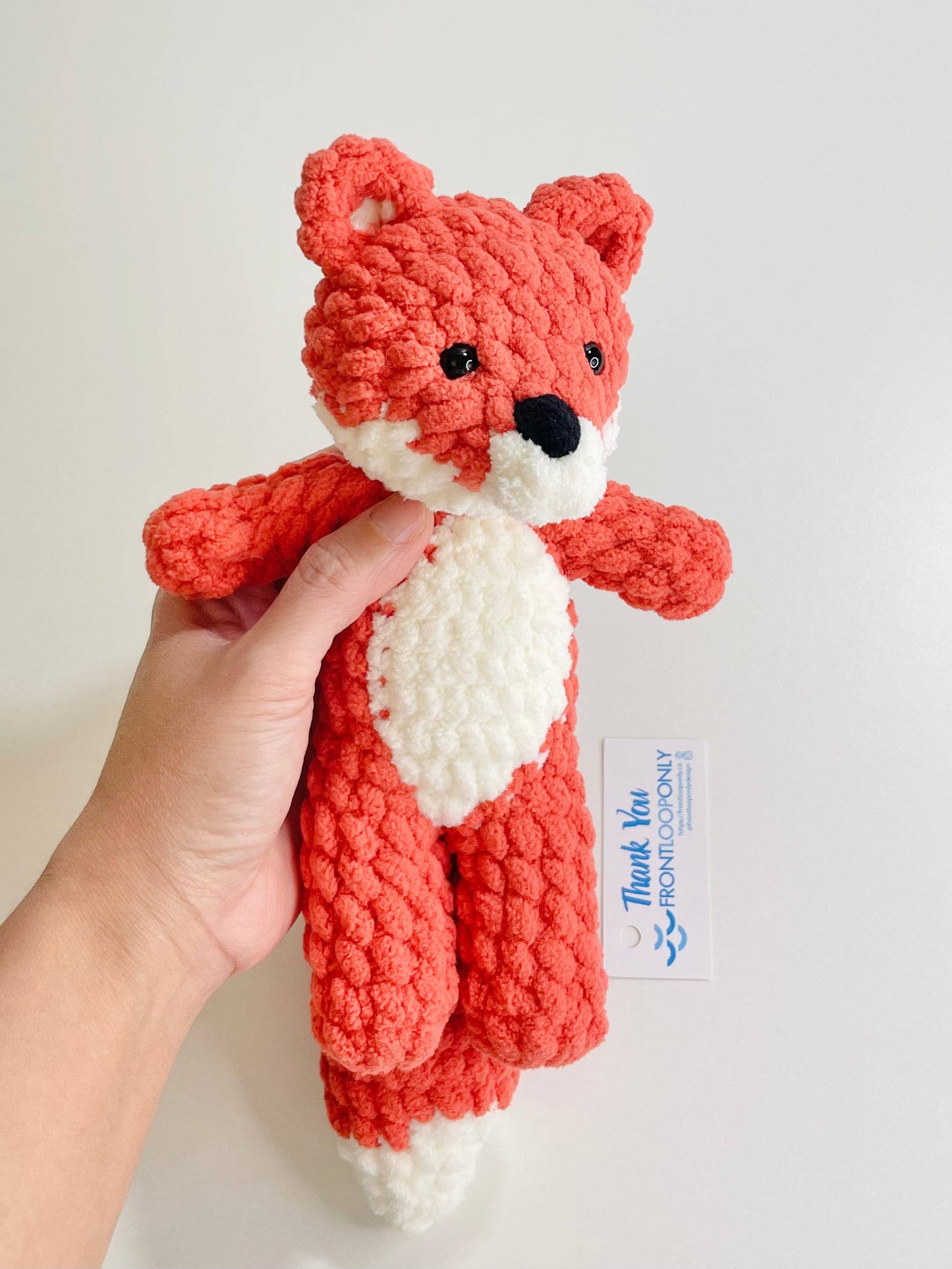 Crocheted Fox Plush | Handmade Woodland Stuffed Animal Toy