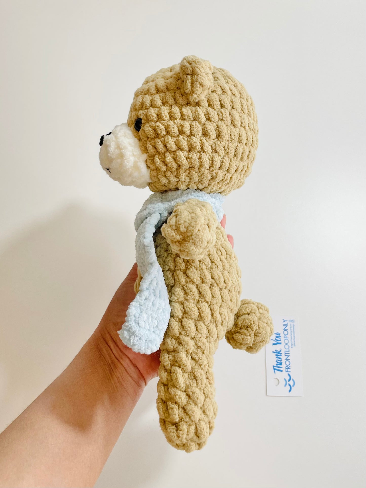 Crochet Snuggly Bear Plush • Handmade Teddy Bear • Stuffed Animal Gift • Nursery Decor • Cozy Plushie