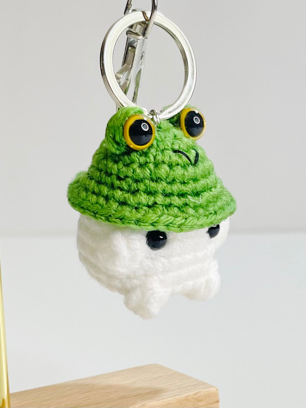 Crochet Baby Mushroom Keychain, Kawaii Amigurumi Mushroom Charm,  Bag Charm