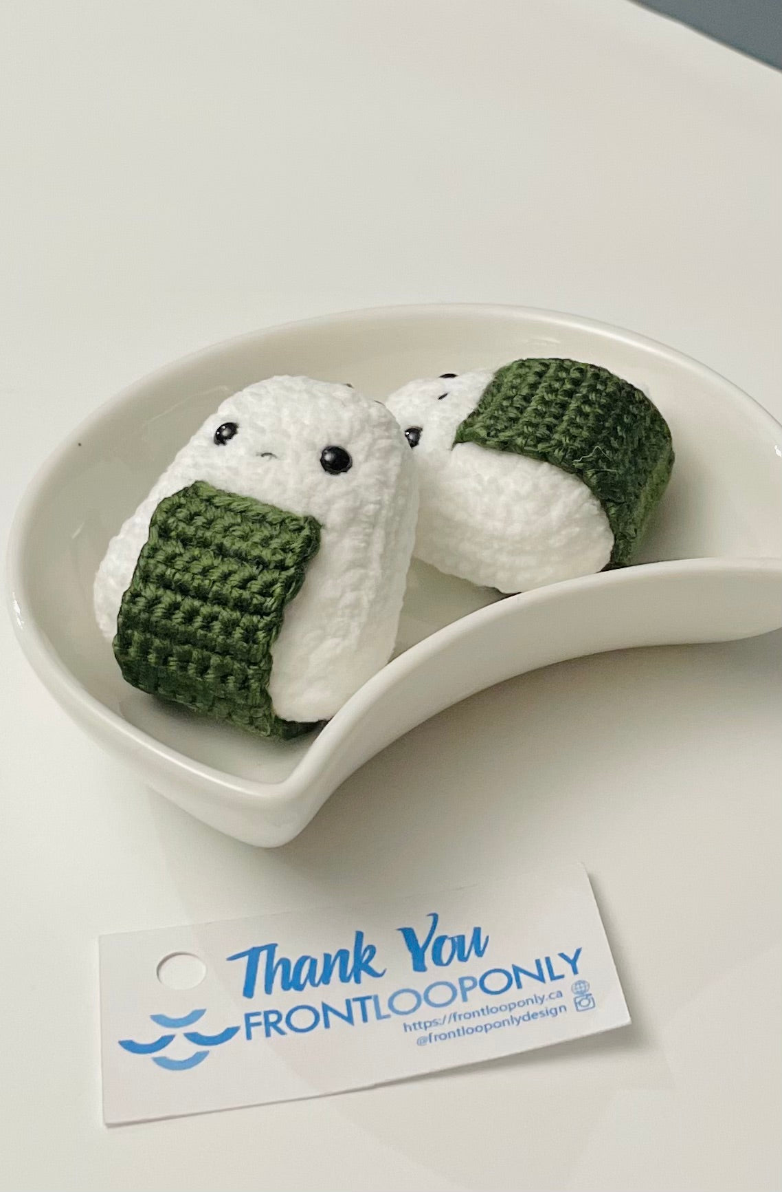 Crochet Dumpling or  Sushi or Onigiri – Adorable Foodie Keychain