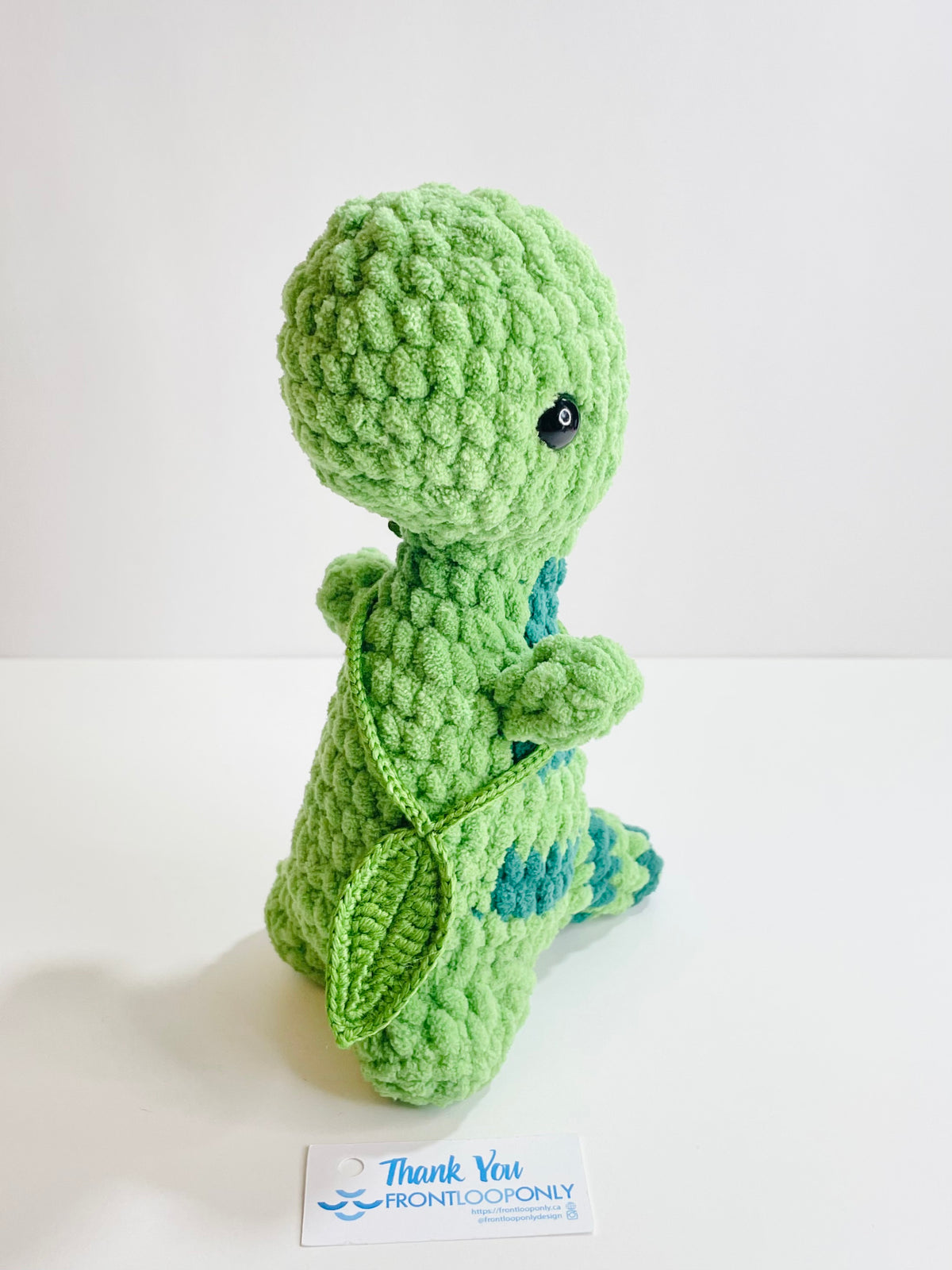 Crochet Snuggly Dinosaur Plush – Handmade Dino Stuffed Animal, Cuddly Nursery Decor, Kawaii Dinosaur Toy