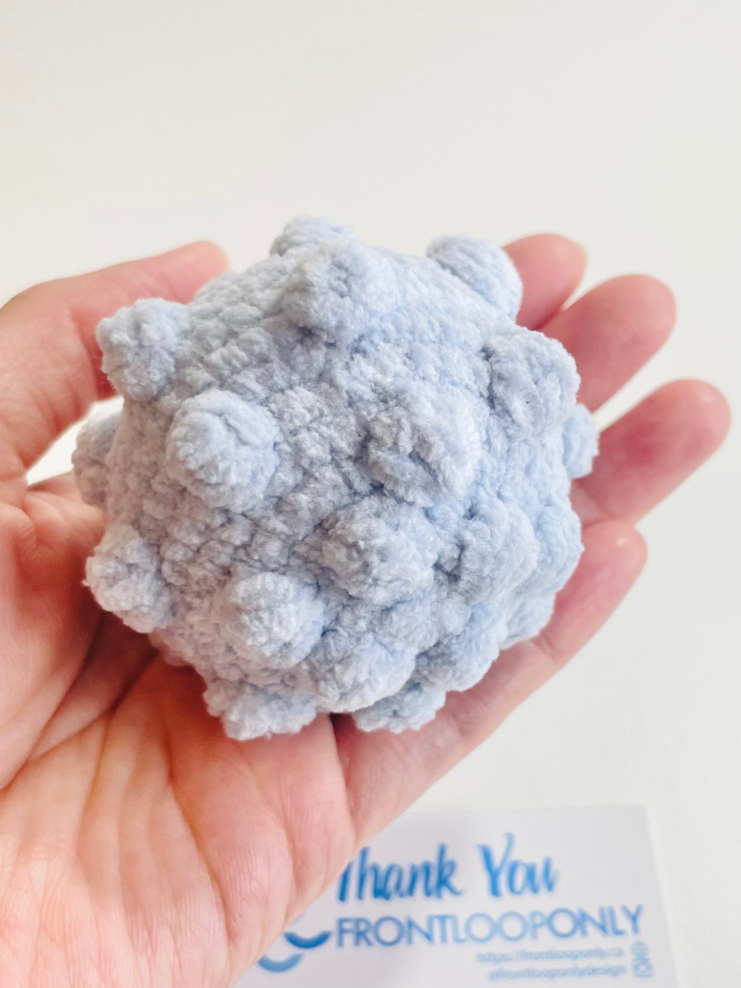 Crochet Worry Moon Plush | Handmade Amigurumi Pocket Moon | Stress Relief Fidget | Emotional Support