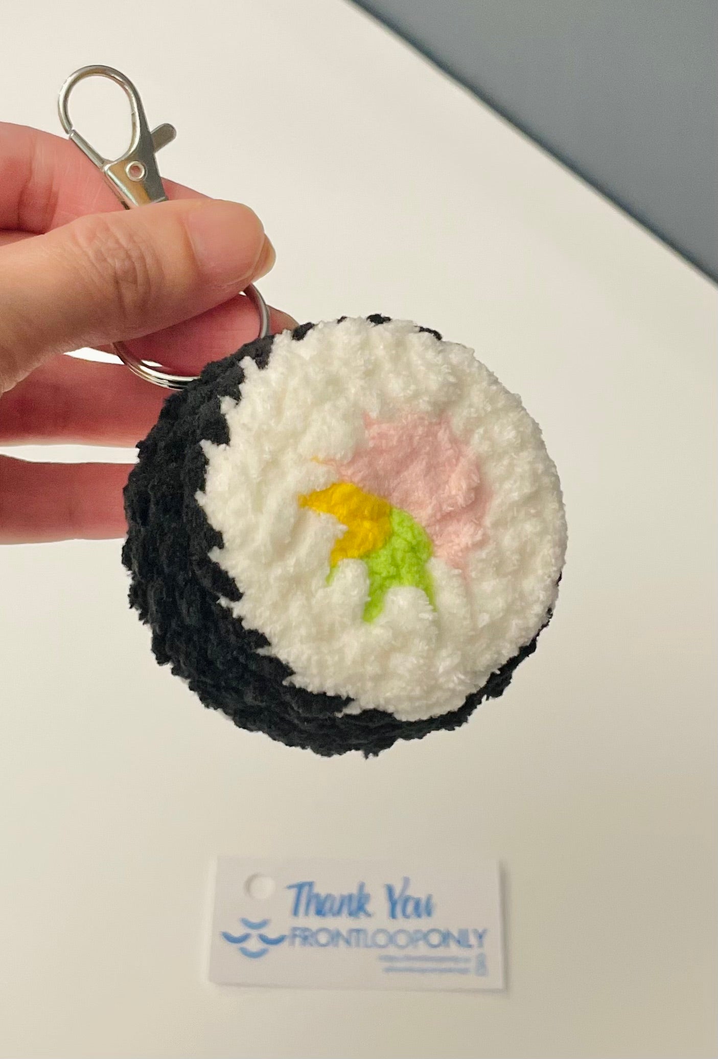Crochet Dumpling or  Sushi or Onigiri – Adorable Foodie Keychain