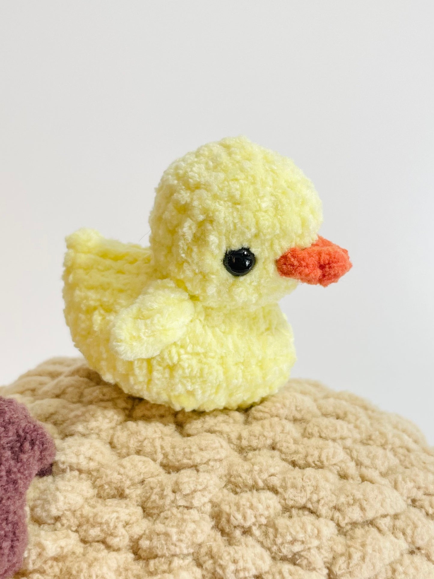 Crochet Capybara Plush with Duck Topper | Handmade Soft Stuffed Animal Companion