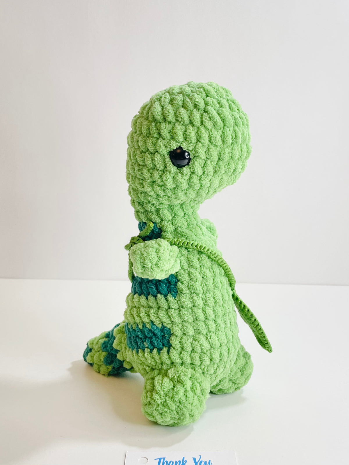Crochet Snuggly Dinosaur Plush – Handmade Dino Stuffed Animal, Cuddly Nursery Decor, Kawaii Dinosaur Toy