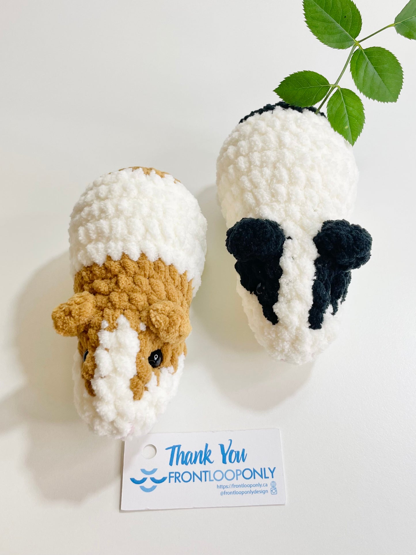 Crochet Guinea Pig Plush, Handmade Amigurumi,  Kawaii Animal Plush