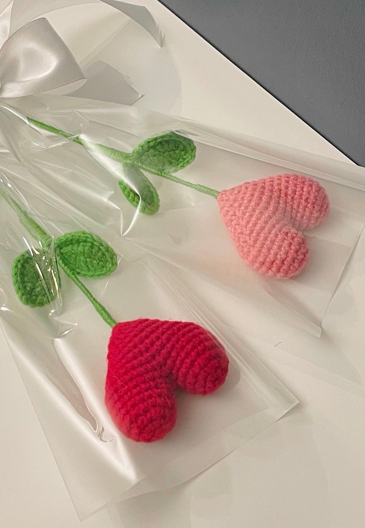 Crochet Heart Flower – Valentine’s Day Gift, Handmade Love Flower, Romantic Decor