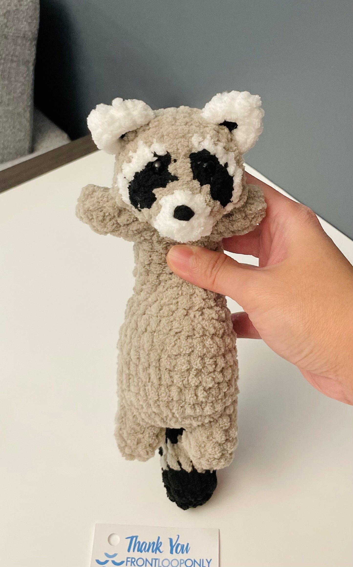 Raccoon Plush – Handmade Crochet Raccoon Amigurumi