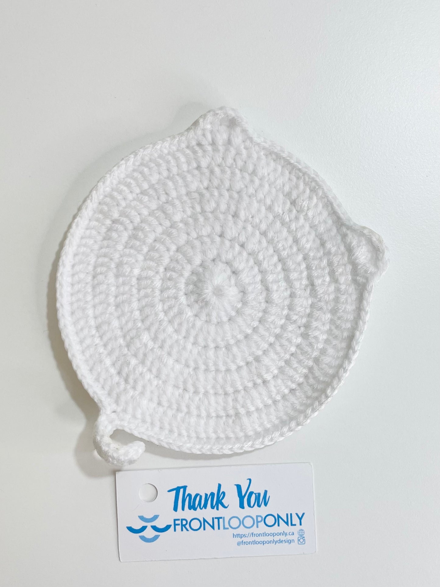 Crochet Animal Coaster, Kawaii Mug Rug, Handmade Cottagecore Home Decor, Coffee Table Gift