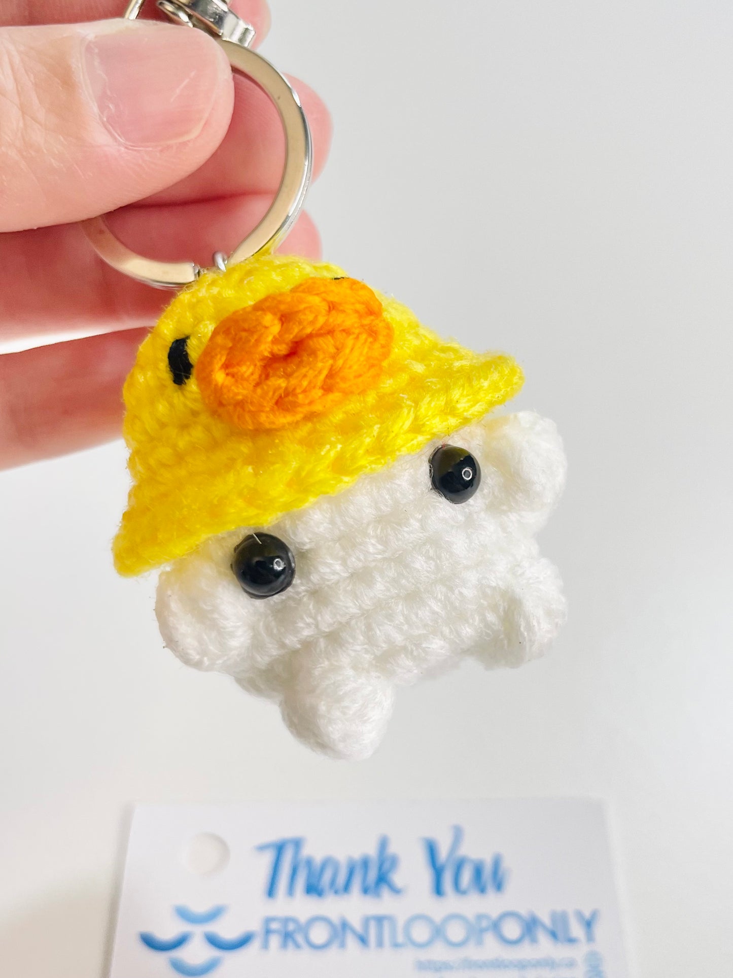 Crochet Baby Mushroom Keychain, Kawaii Amigurumi Mushroom Charm,  Bag Charm