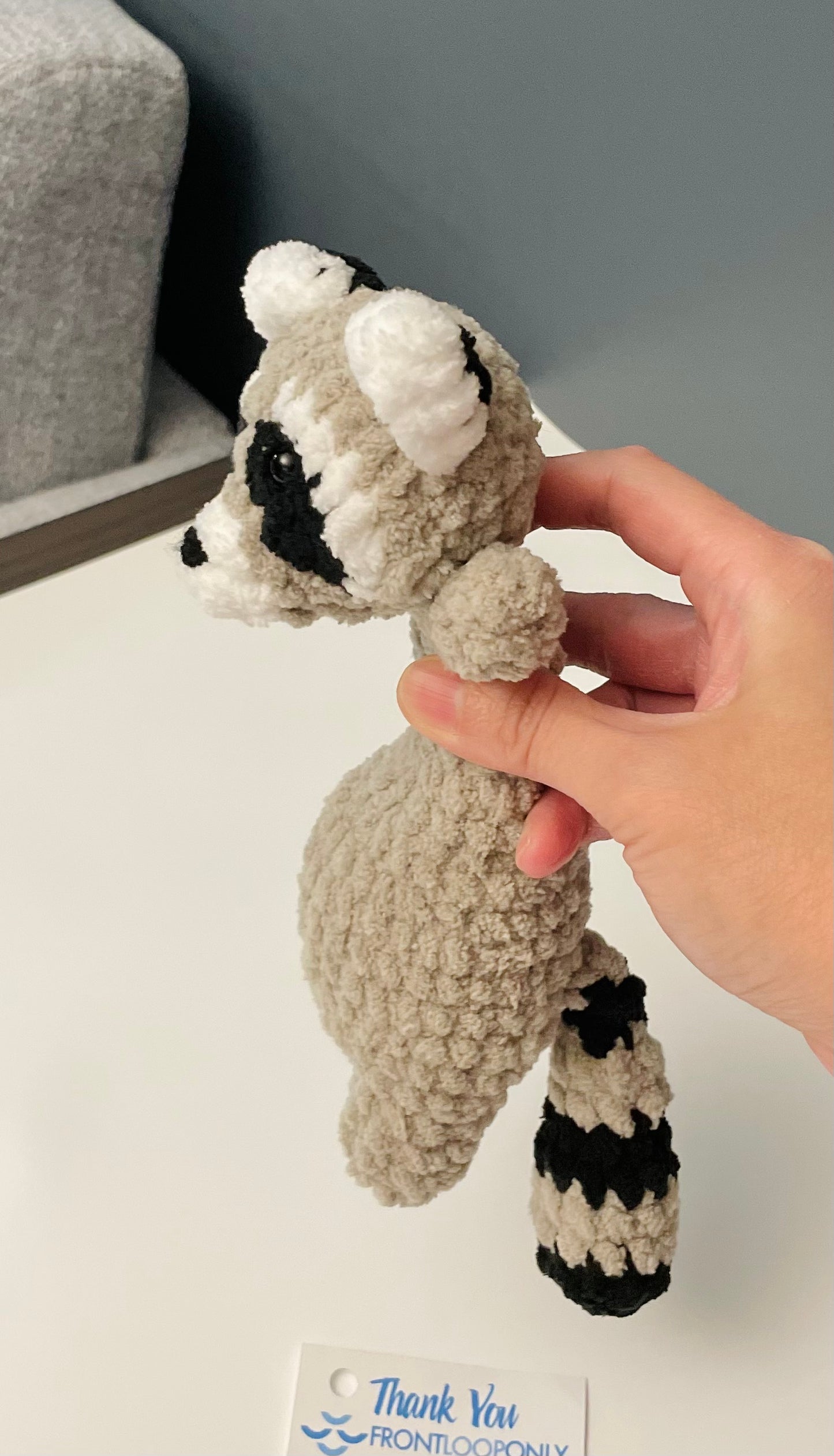Raccoon Plush – Handmade Crochet Raccoon Amigurumi