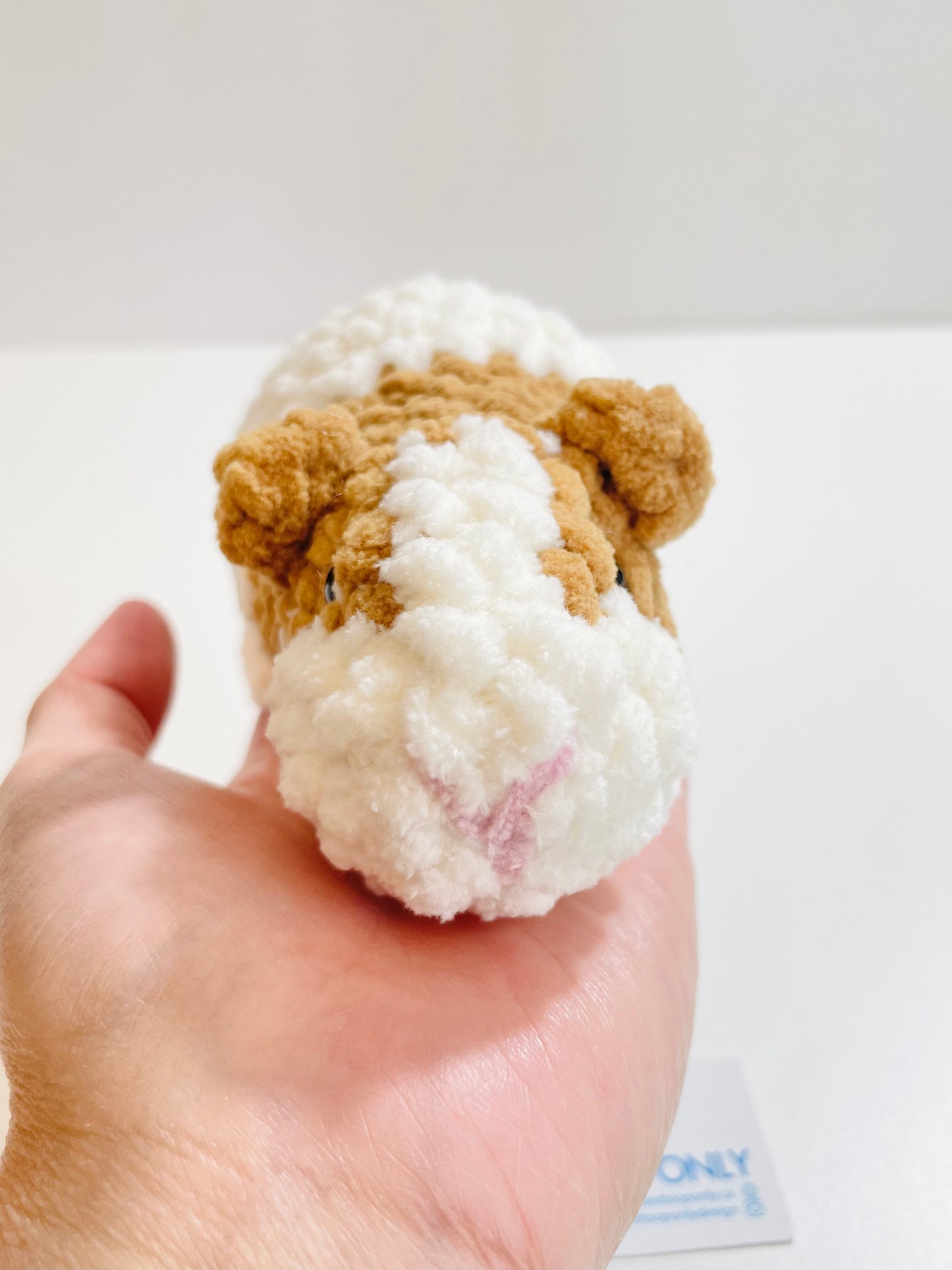 Crochet Guinea Pig Plush, Handmade Amigurumi,  Kawaii Animal Plush