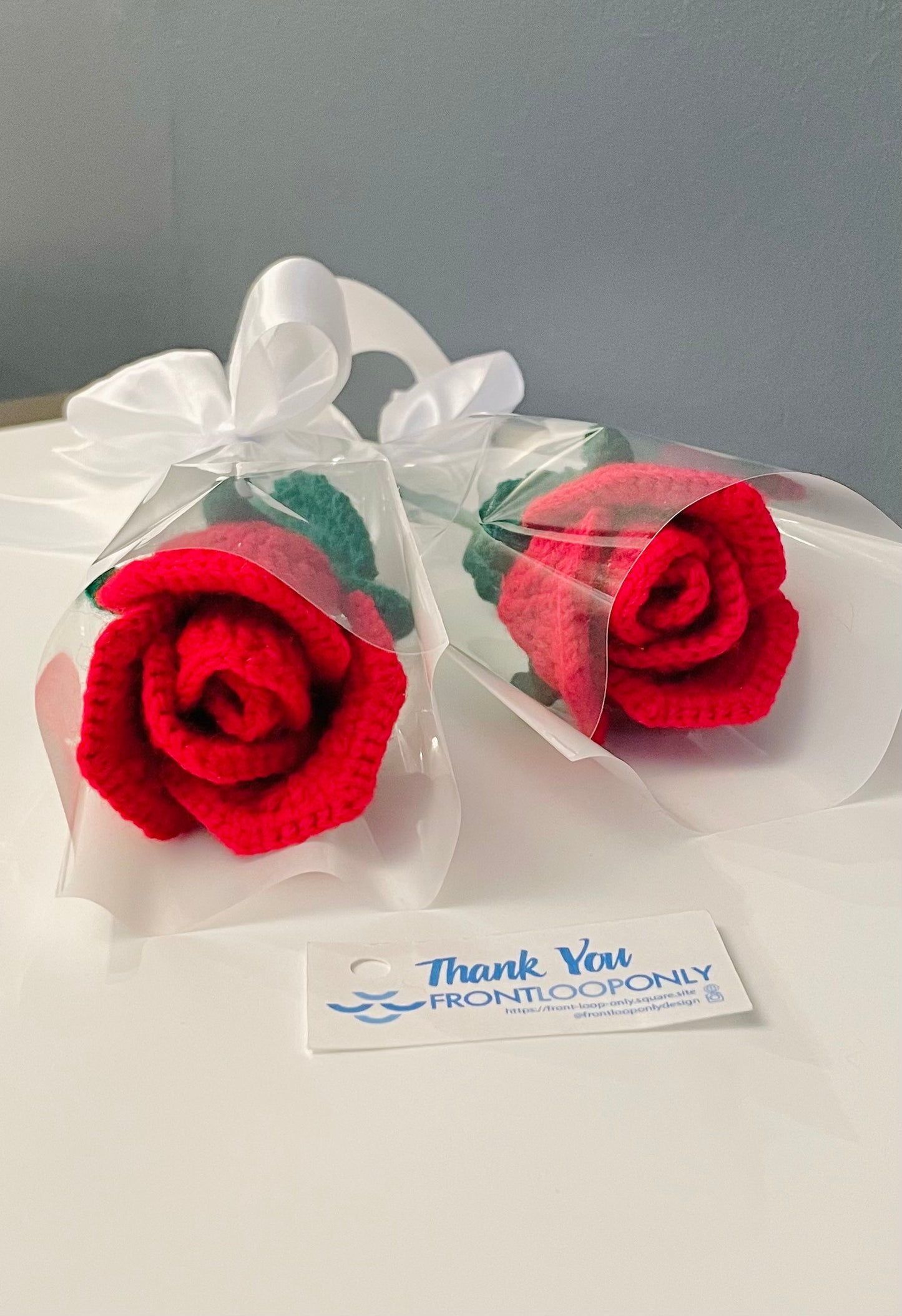 Crochet Rose – Handmade Red Rose, Valentine’s Day Gift, Forever Crochet Flower, Romantic Decor