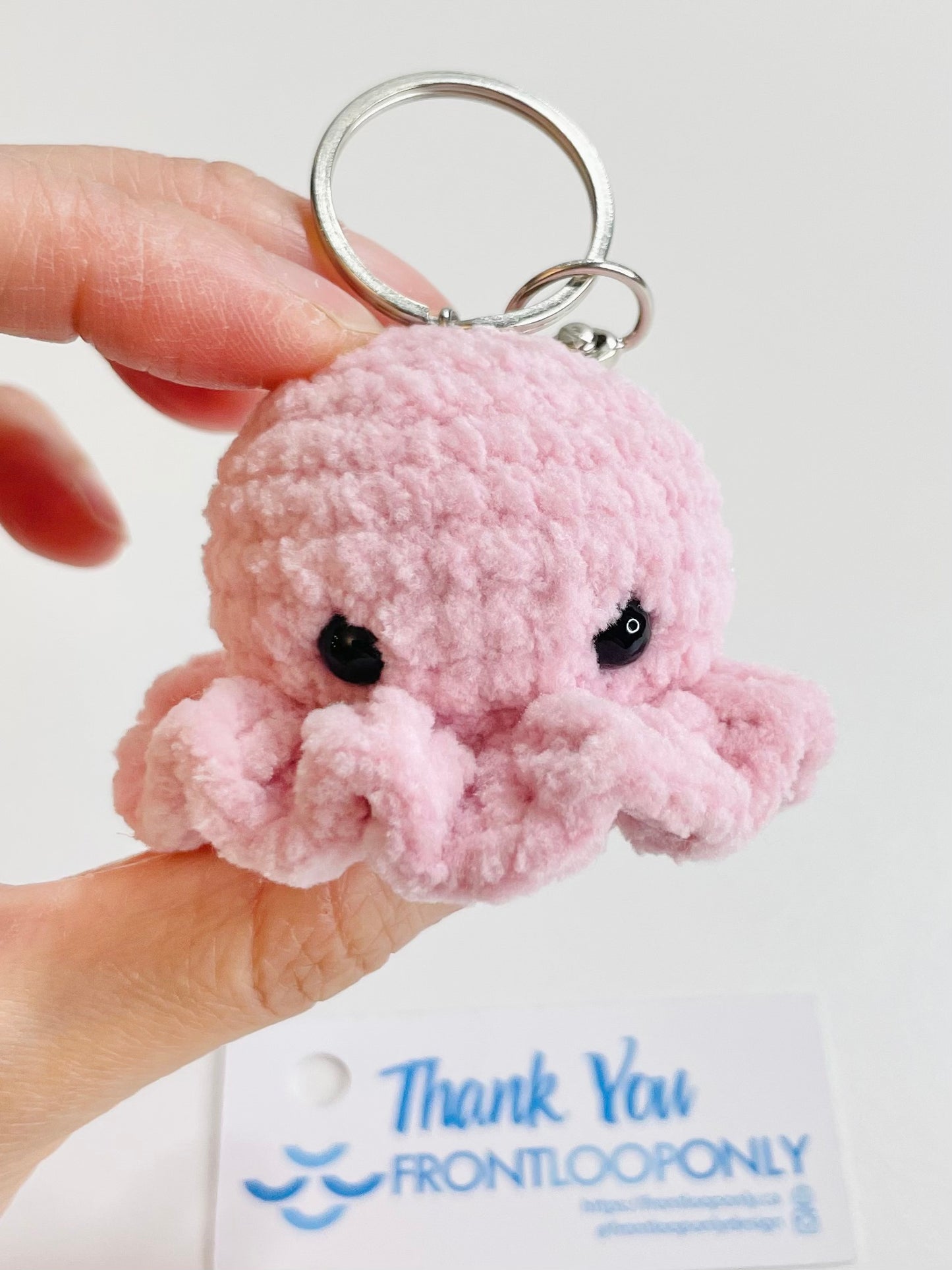 Crochet Octopus Keychain – Handmade Amigurumi Plush Bag Charm