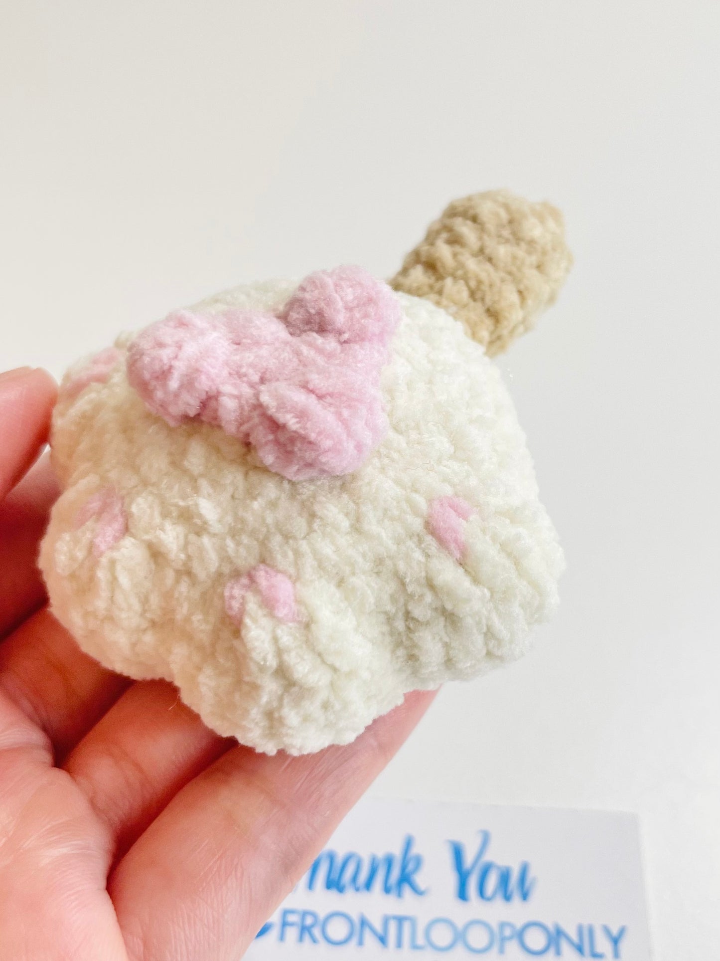 Crochet Worry Paw Plush,  Handmade Pocket Stress Relief Toy, Emotional Support Gift