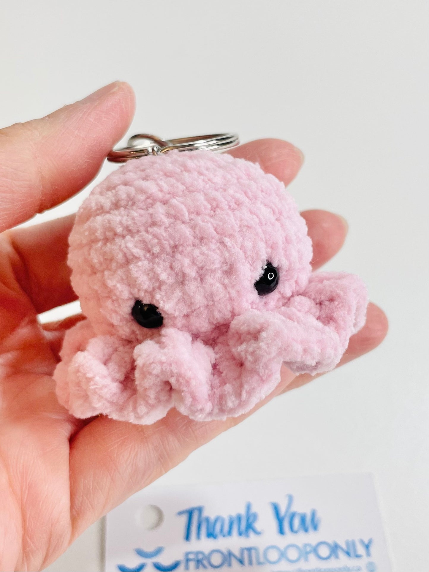 Crochet Octopus Keychain – Handmade Amigurumi Plush Bag Charm