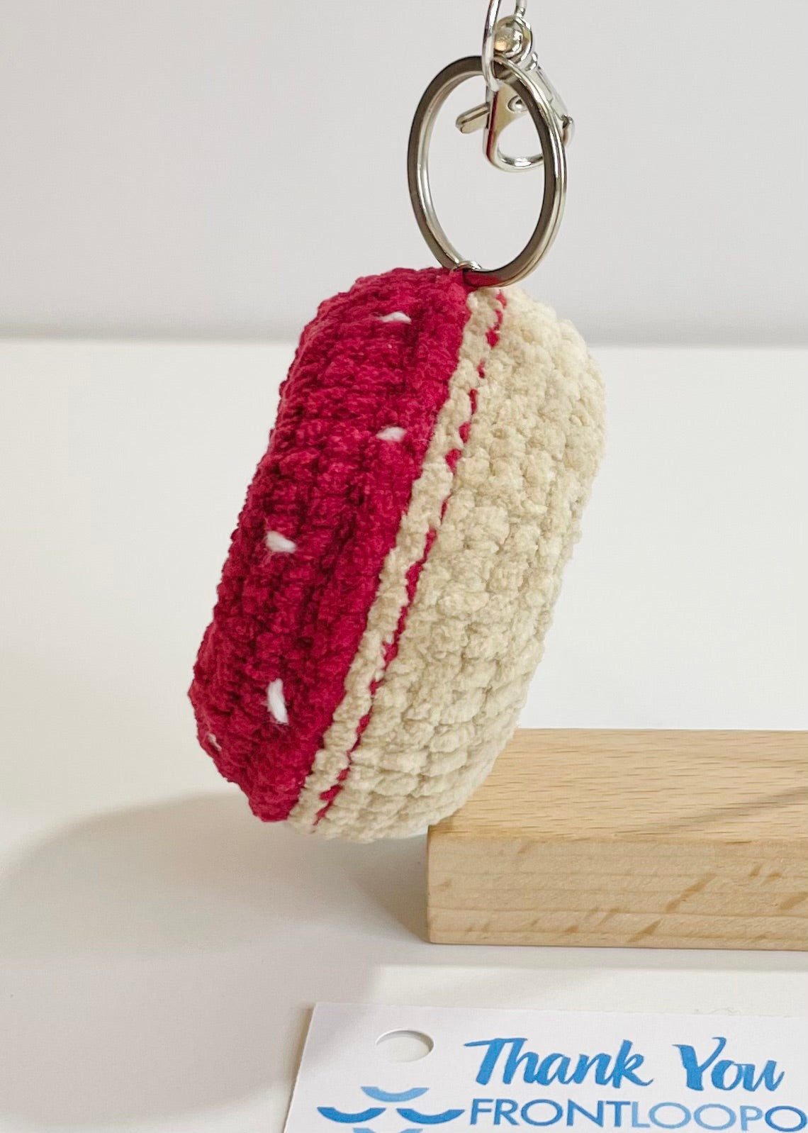 Crochet Bakery Keychain – Croissant, Donut, Cupcake Kawaii Plush Charm