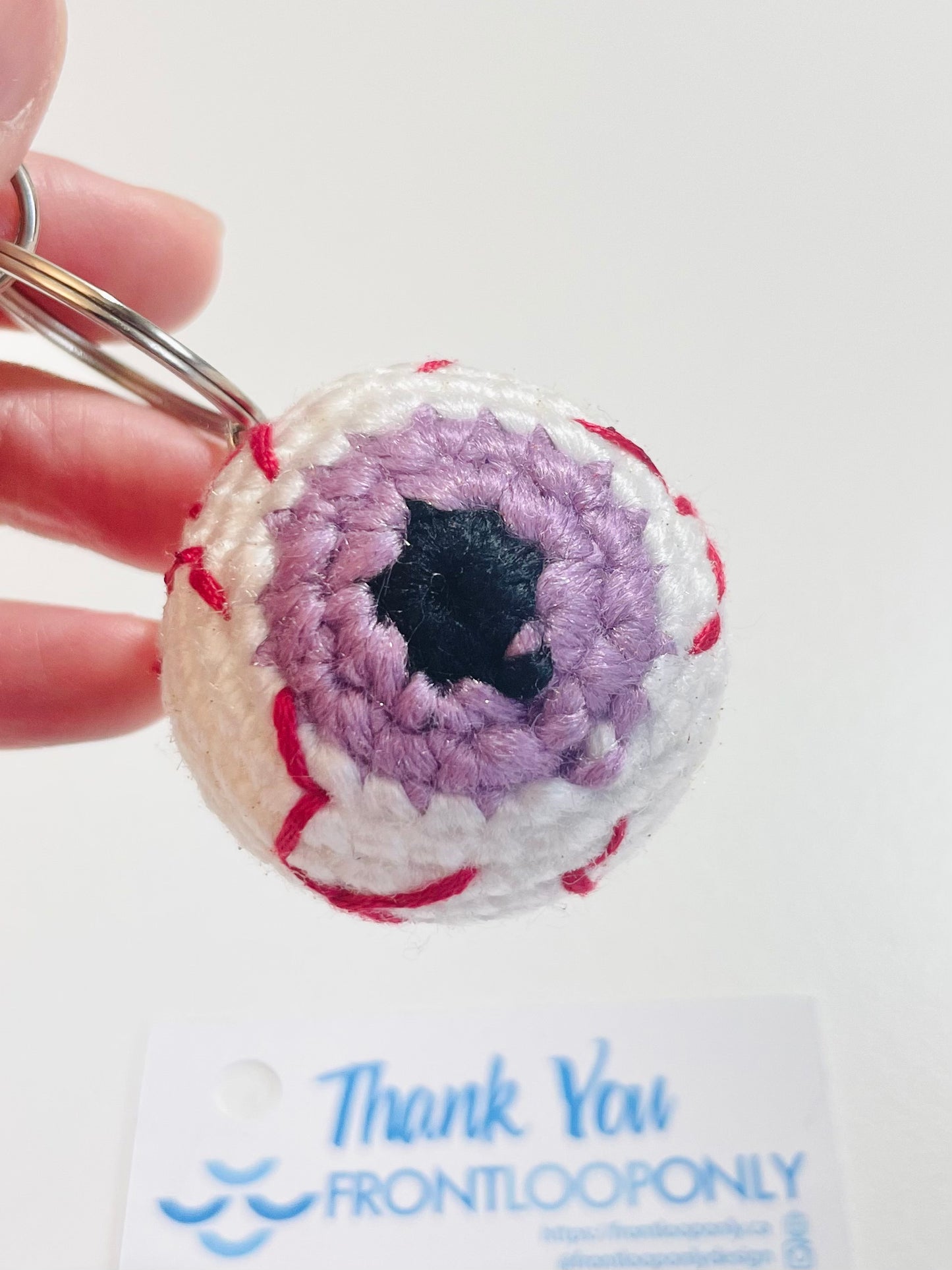Halloween Crochet Keychain - Handmade Spooky Potion Bottle, Owl, Ghost, Witch Hat, Eyeball Charm