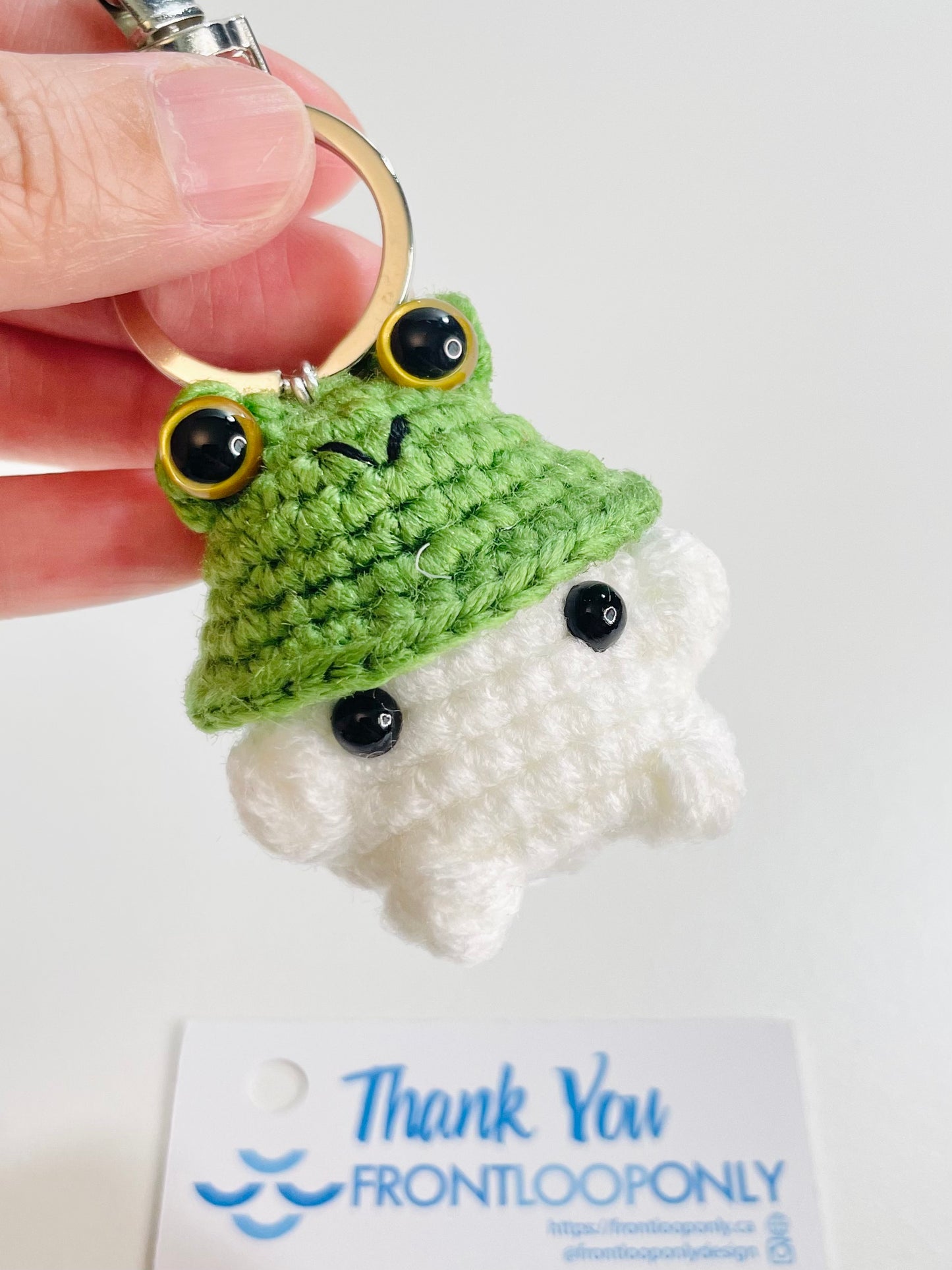 Crochet Baby Mushroom Keychain, Kawaii Amigurumi Mushroom Charm,  Bag Charm