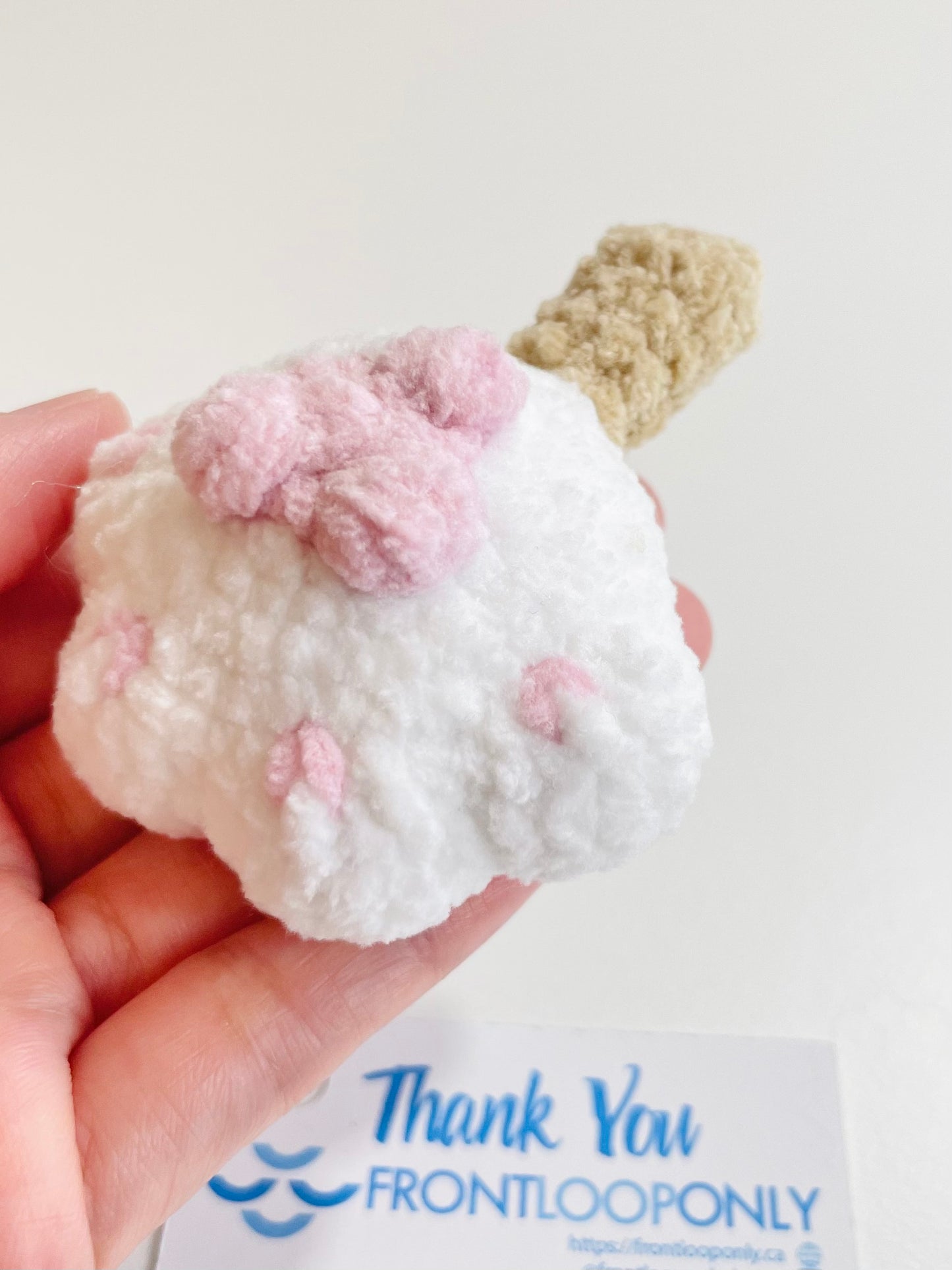 Crochet Worry Paw Plush,  Handmade Pocket Stress Relief Toy, Emotional Support Gift